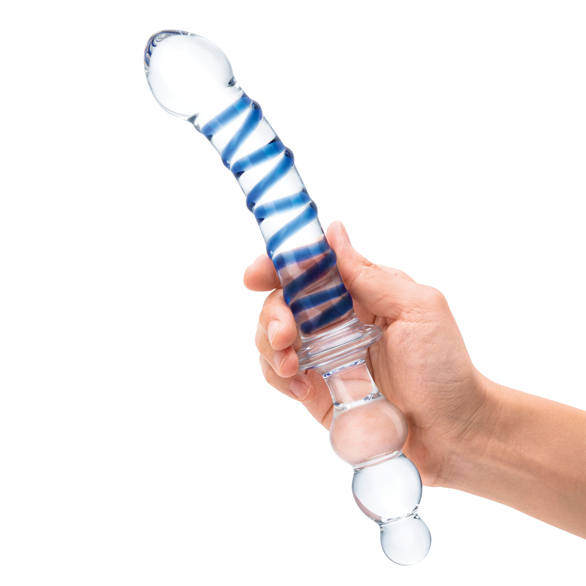 inch twister dual ended dildo clearblue 