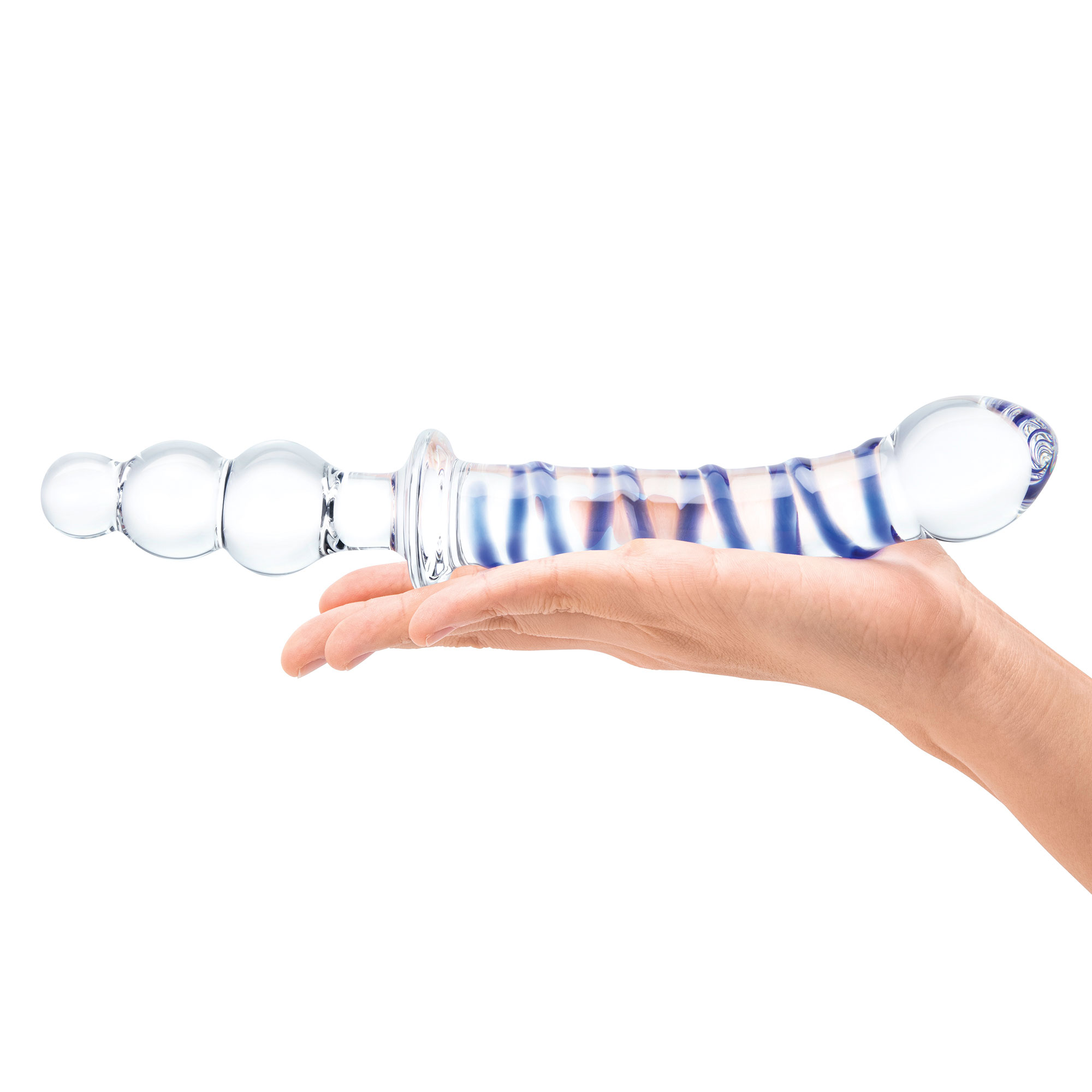 inch twister dual ended dildo clearblue 