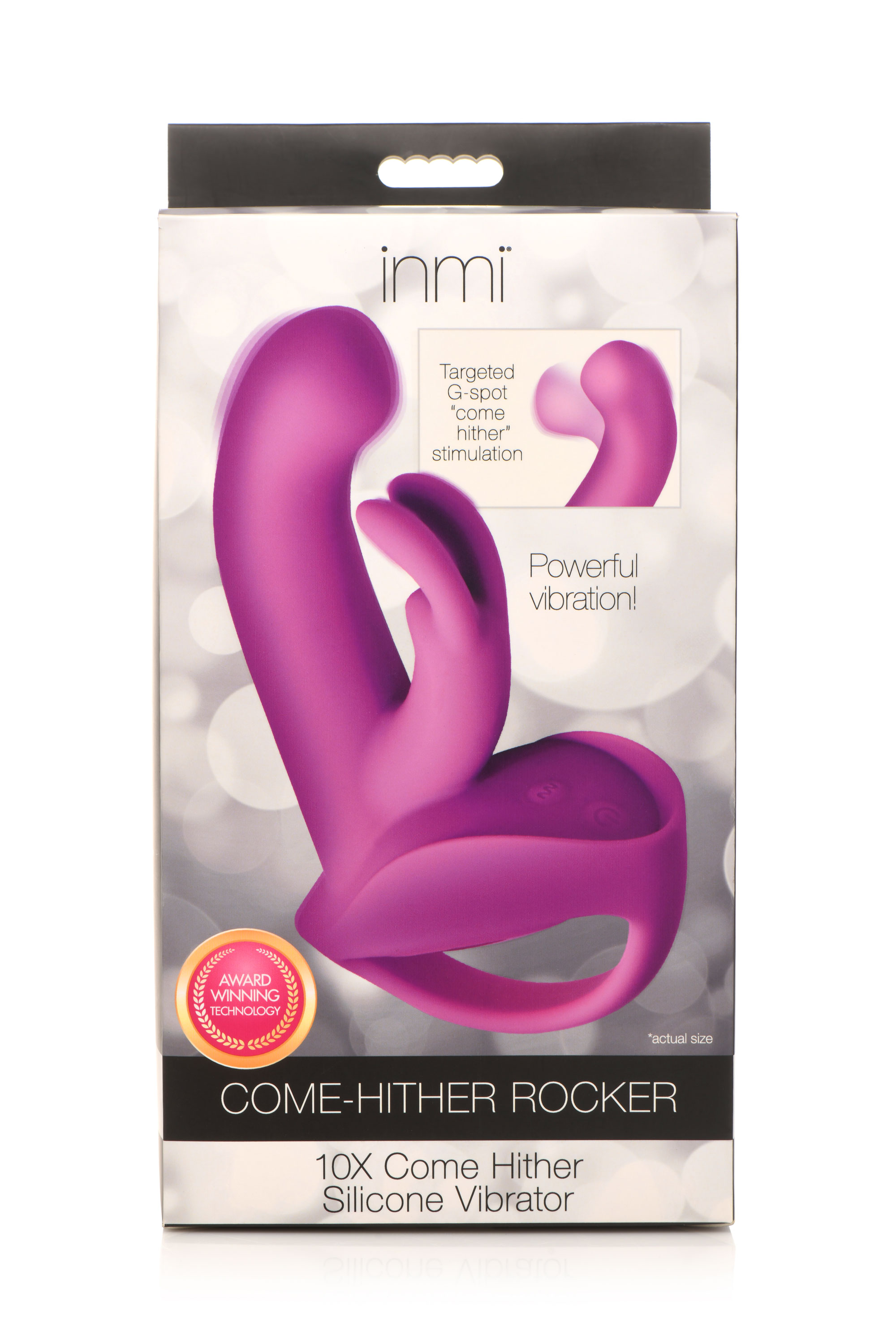 x come hither rocket silicone vibrator purple 