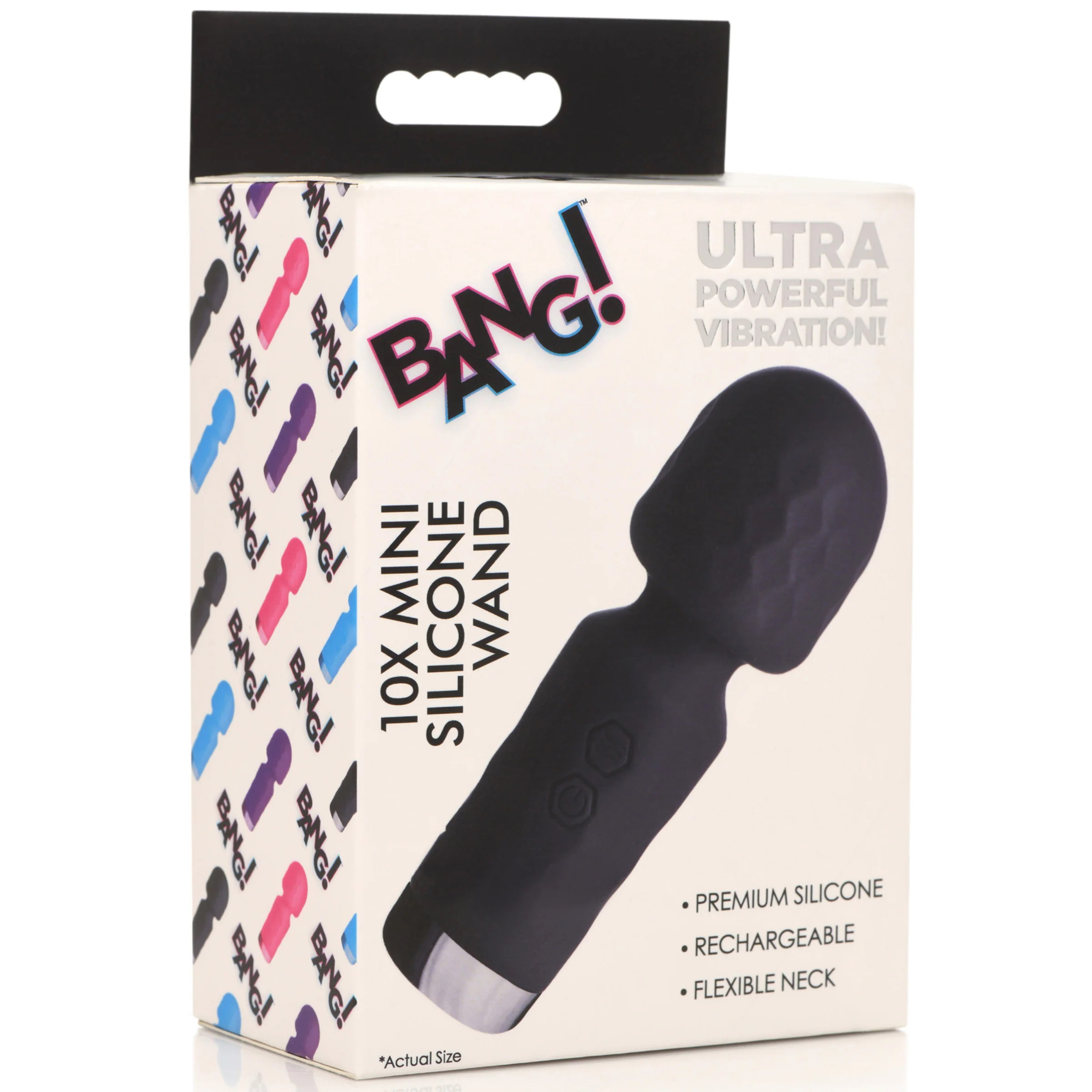 x mini silicone wand  black 