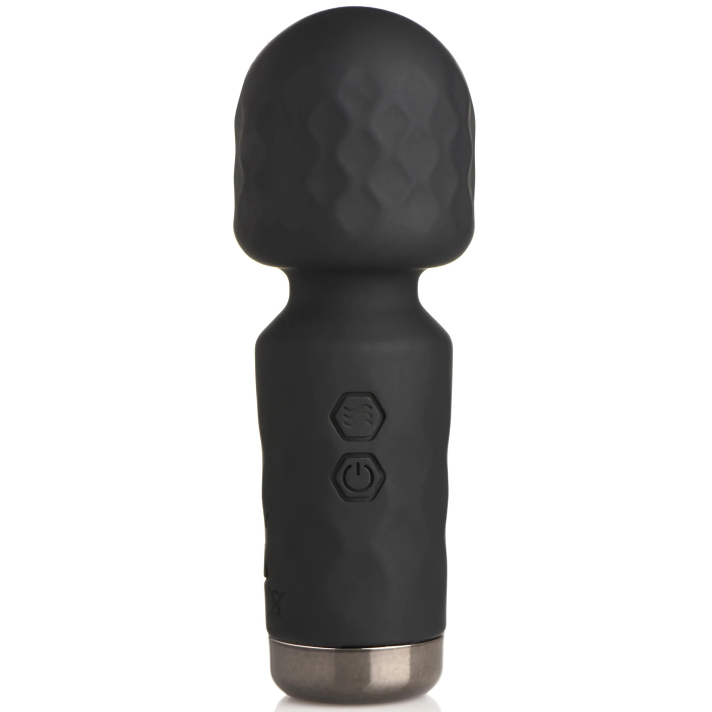 x mini silicone wand  black 