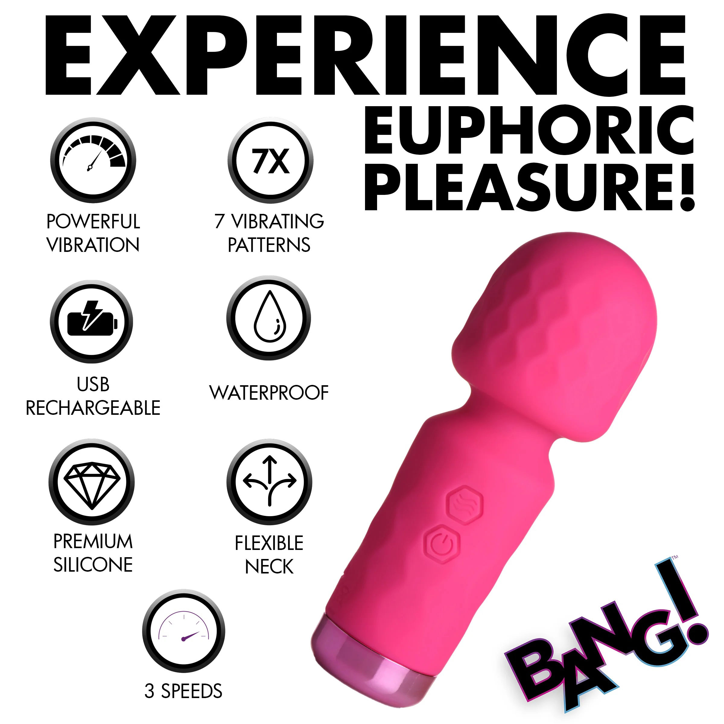 x mini silicone wand pink 