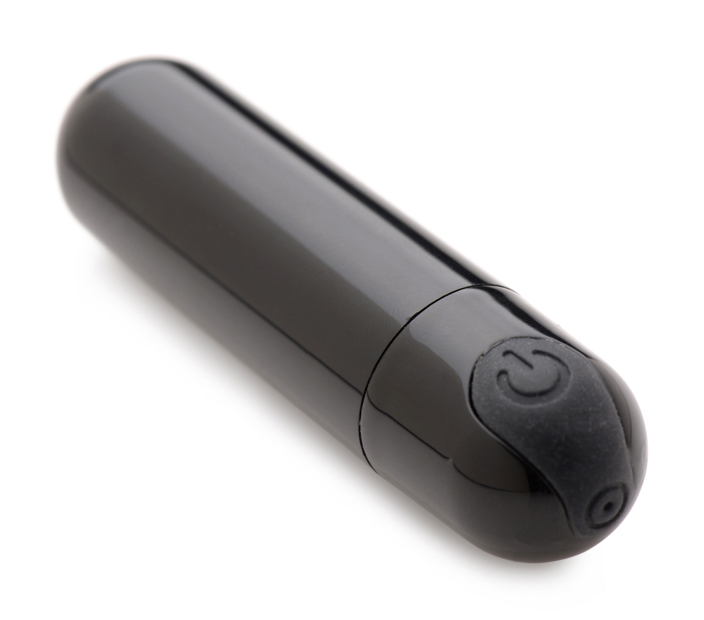 x rechargeable vibrating metallic bullet black 