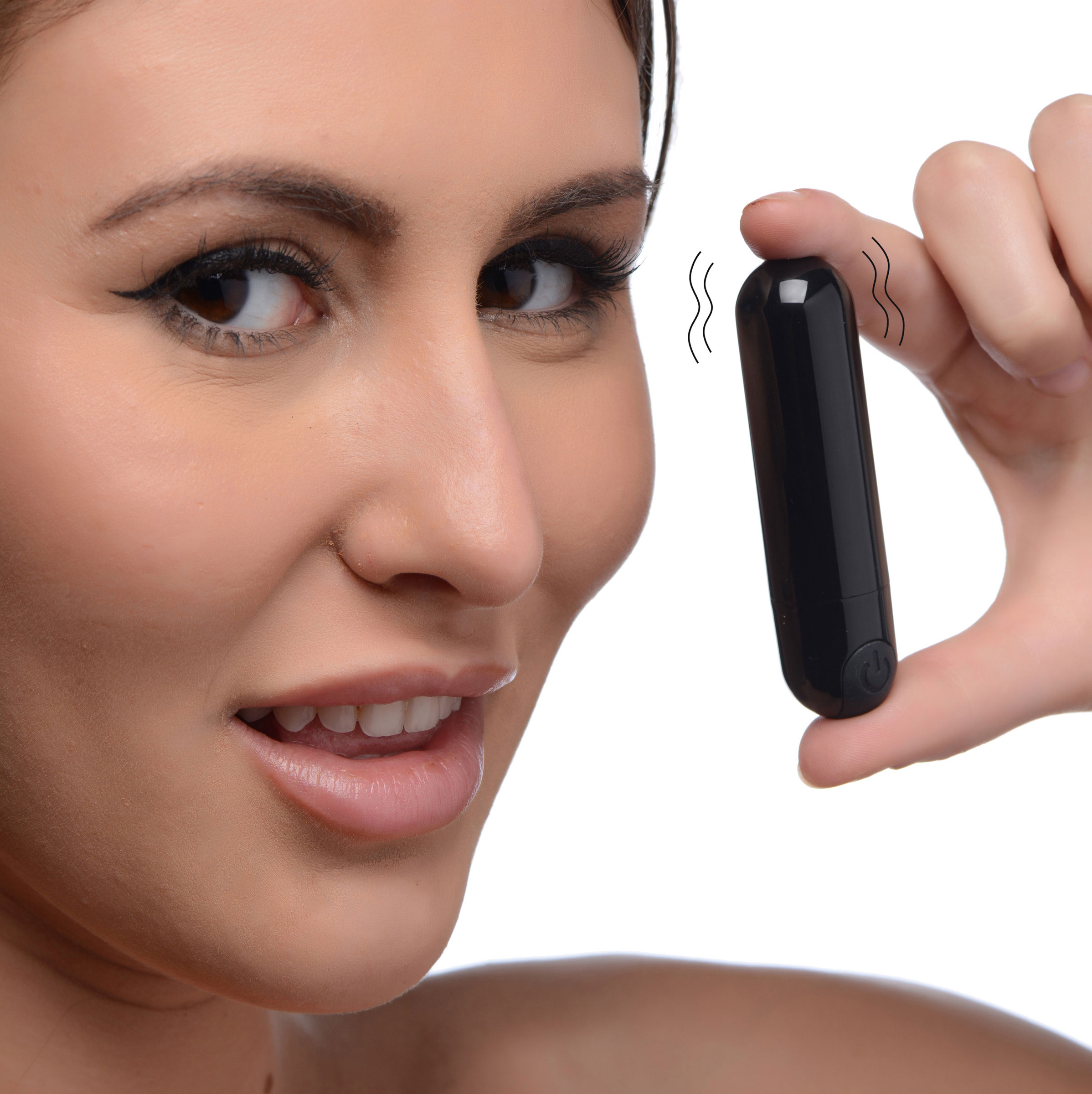 x rechargeable vibrating metallic bullet black 