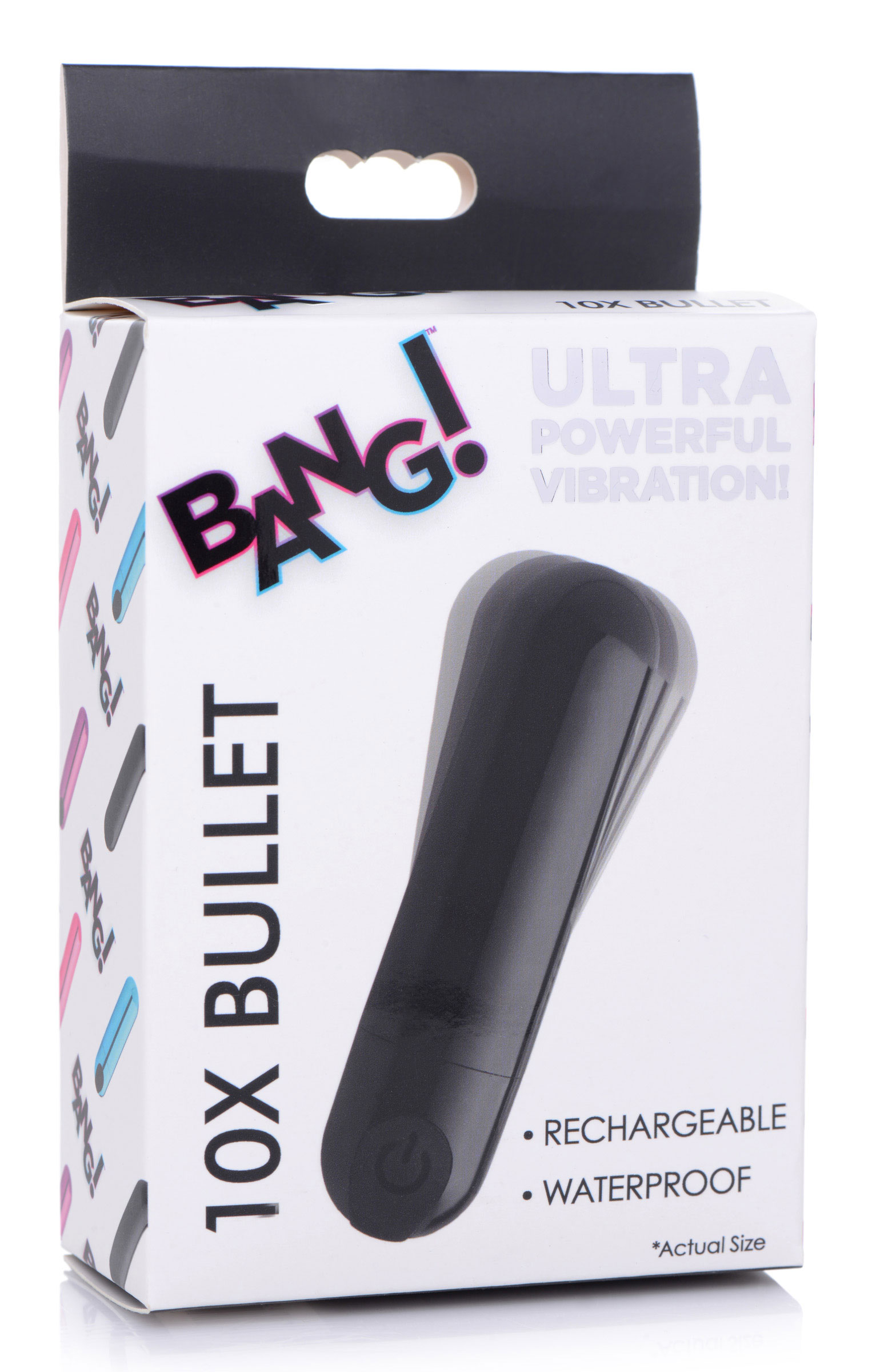 x rechargeable vibrating metallic bullet black 