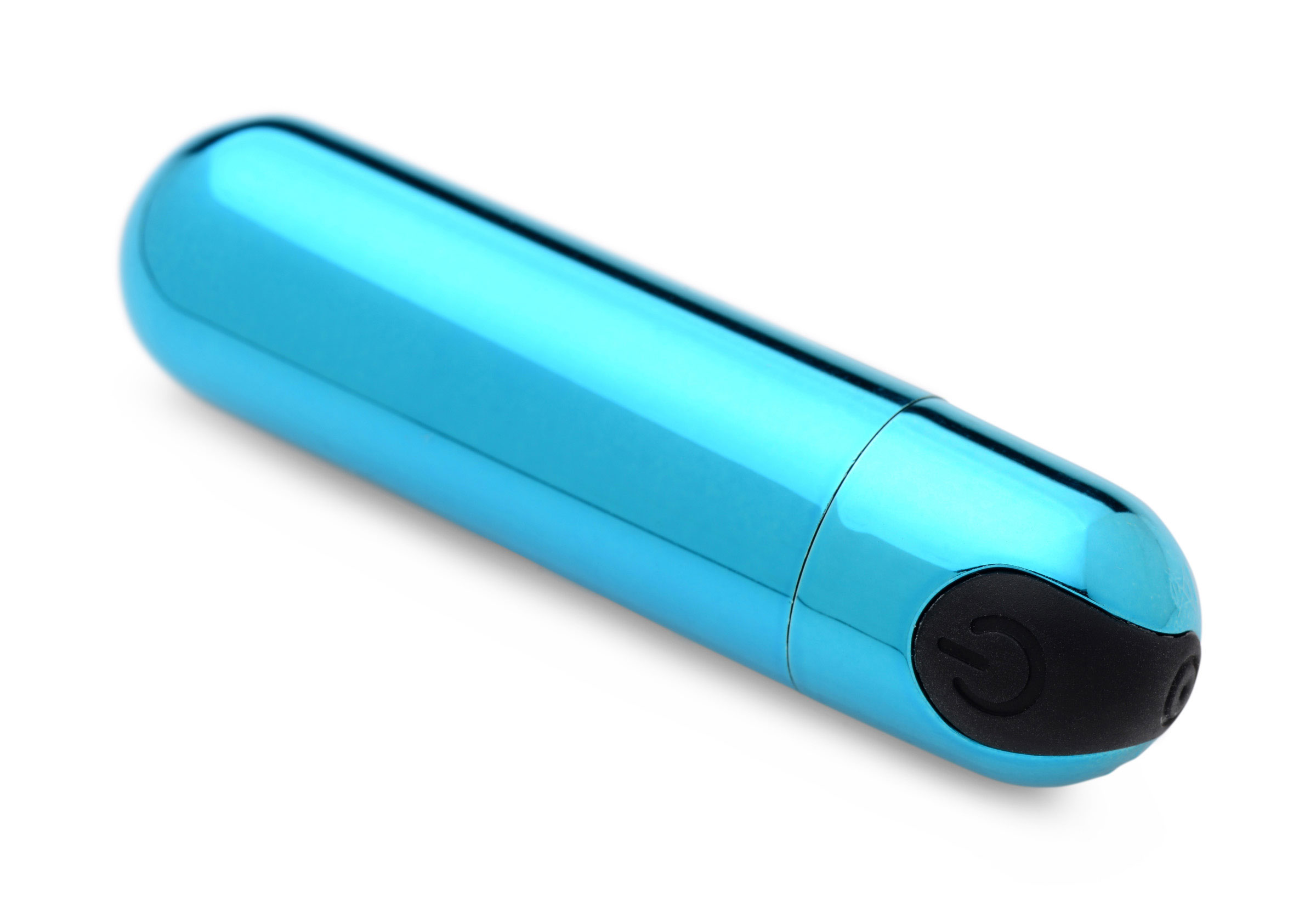 x rechargeable vibrating metallic bullet blue 