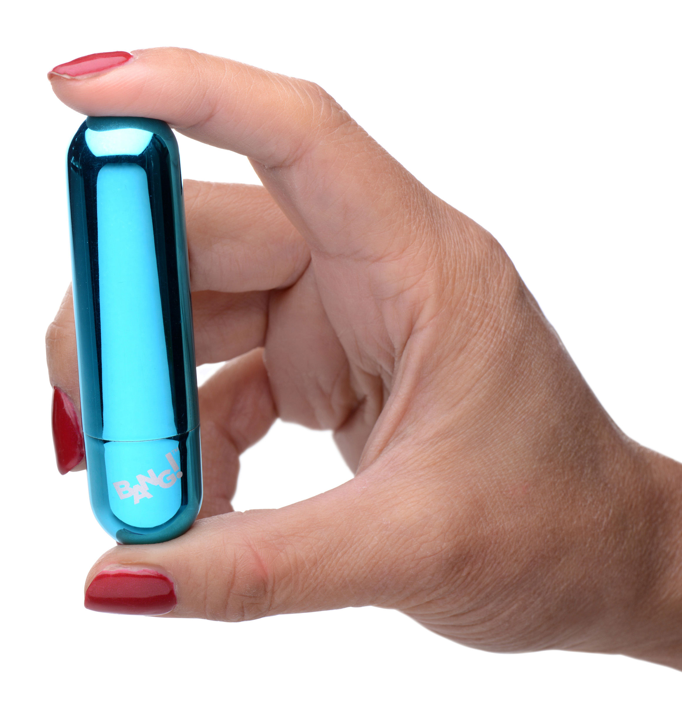 x rechargeable vibrating metallic bullet blue 