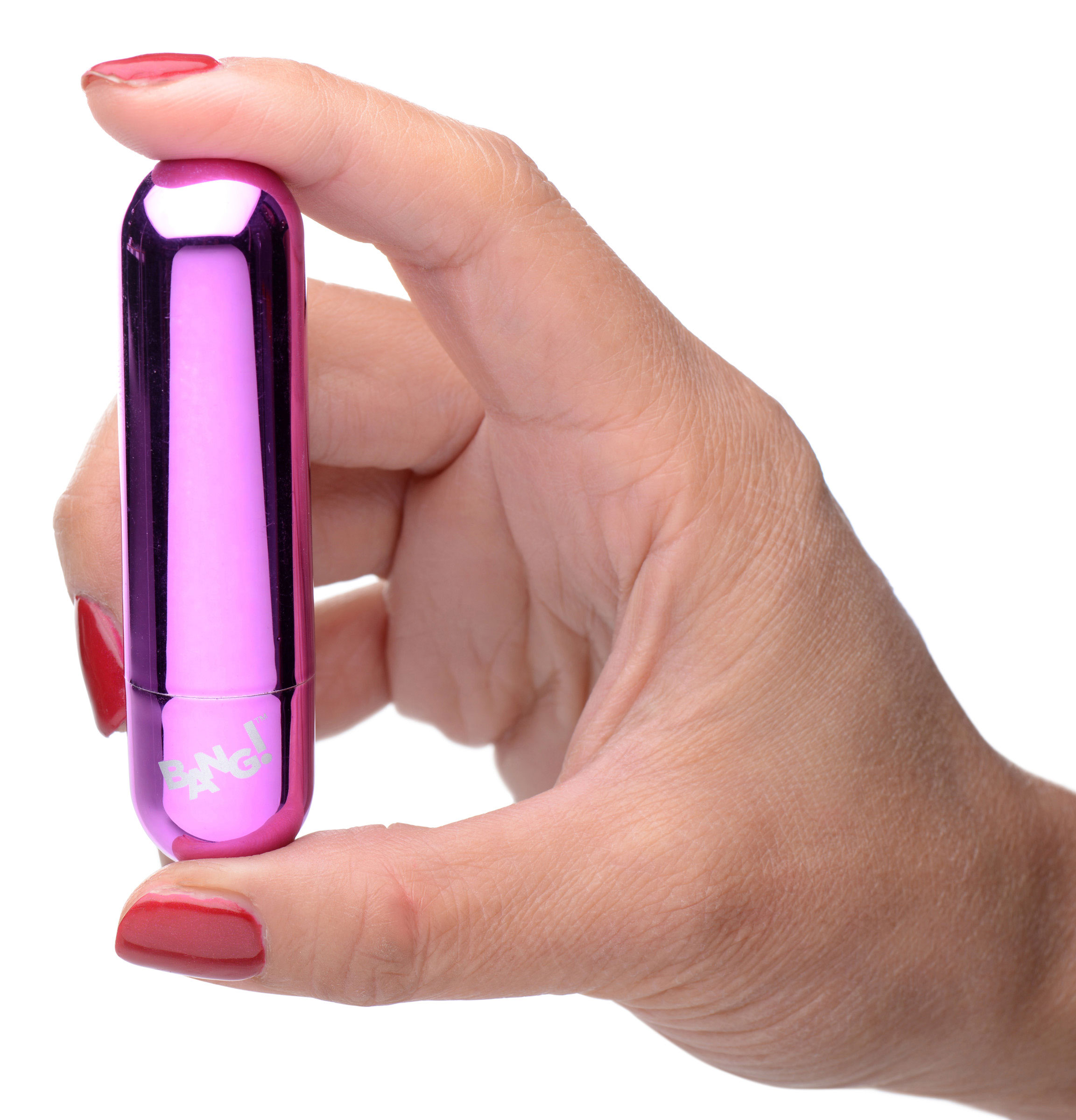 x rechargeable vibrating metallic bullet purple 