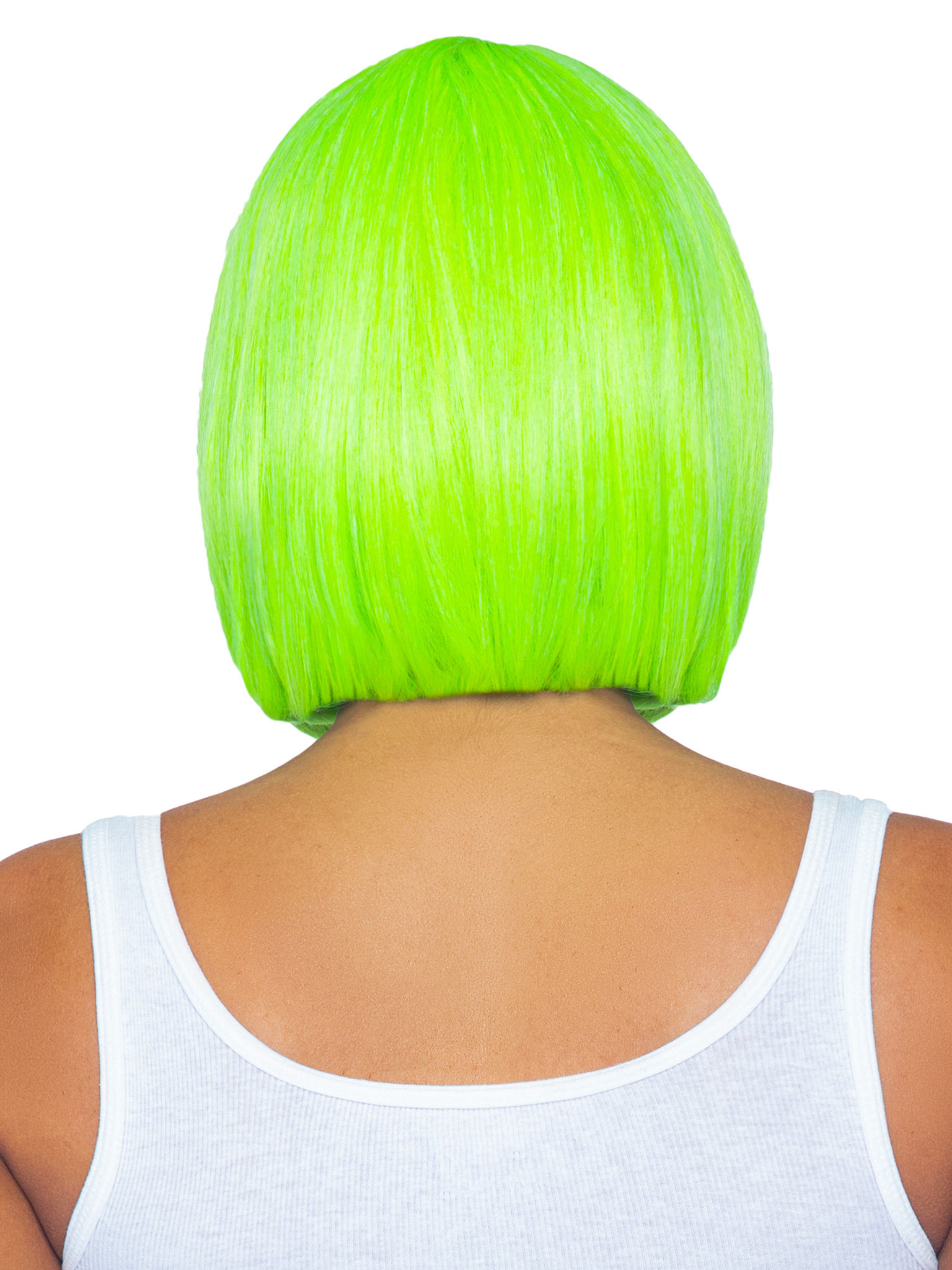 inch short bob wig neon green 