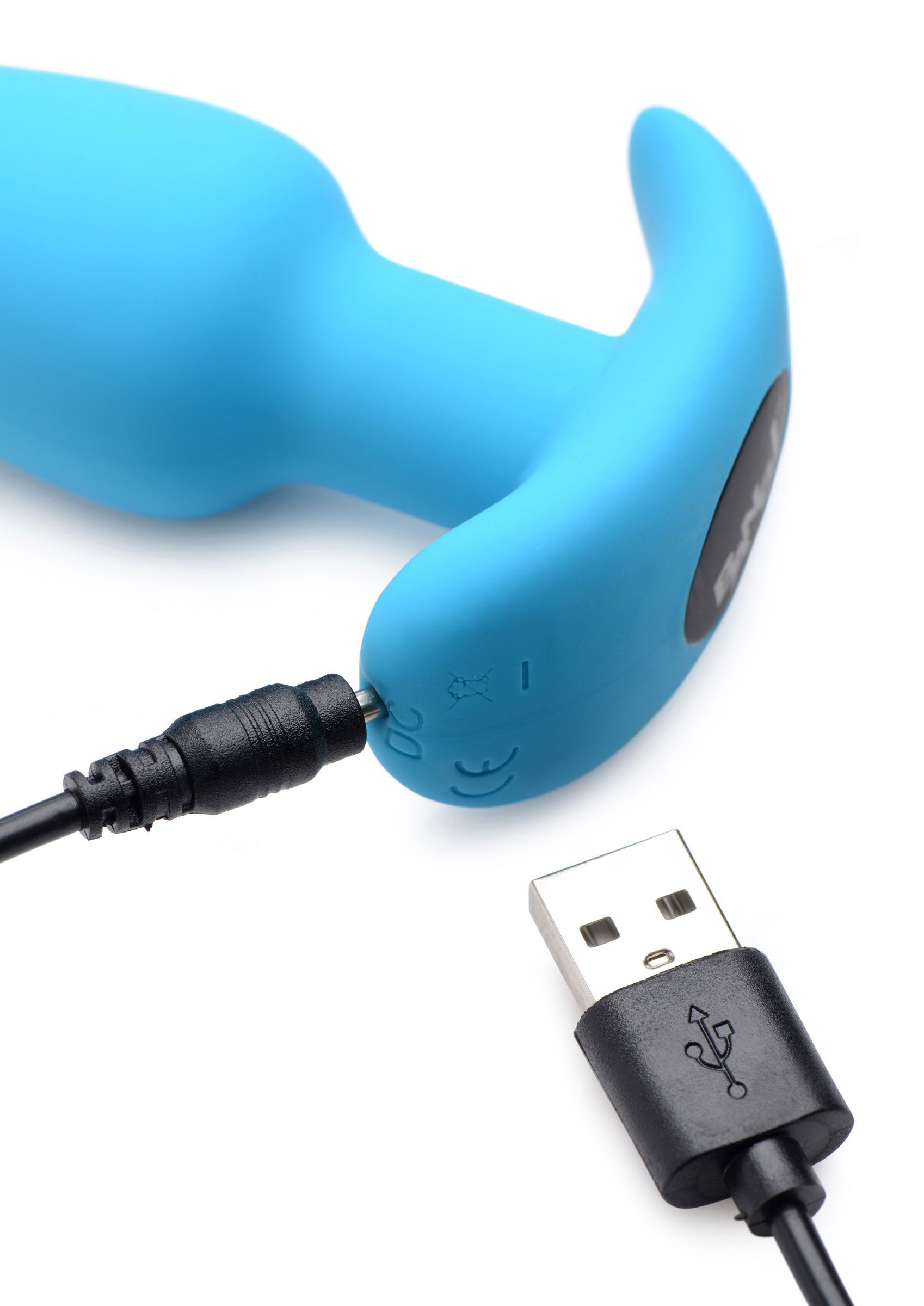 x silicone butt plug with remote blue 