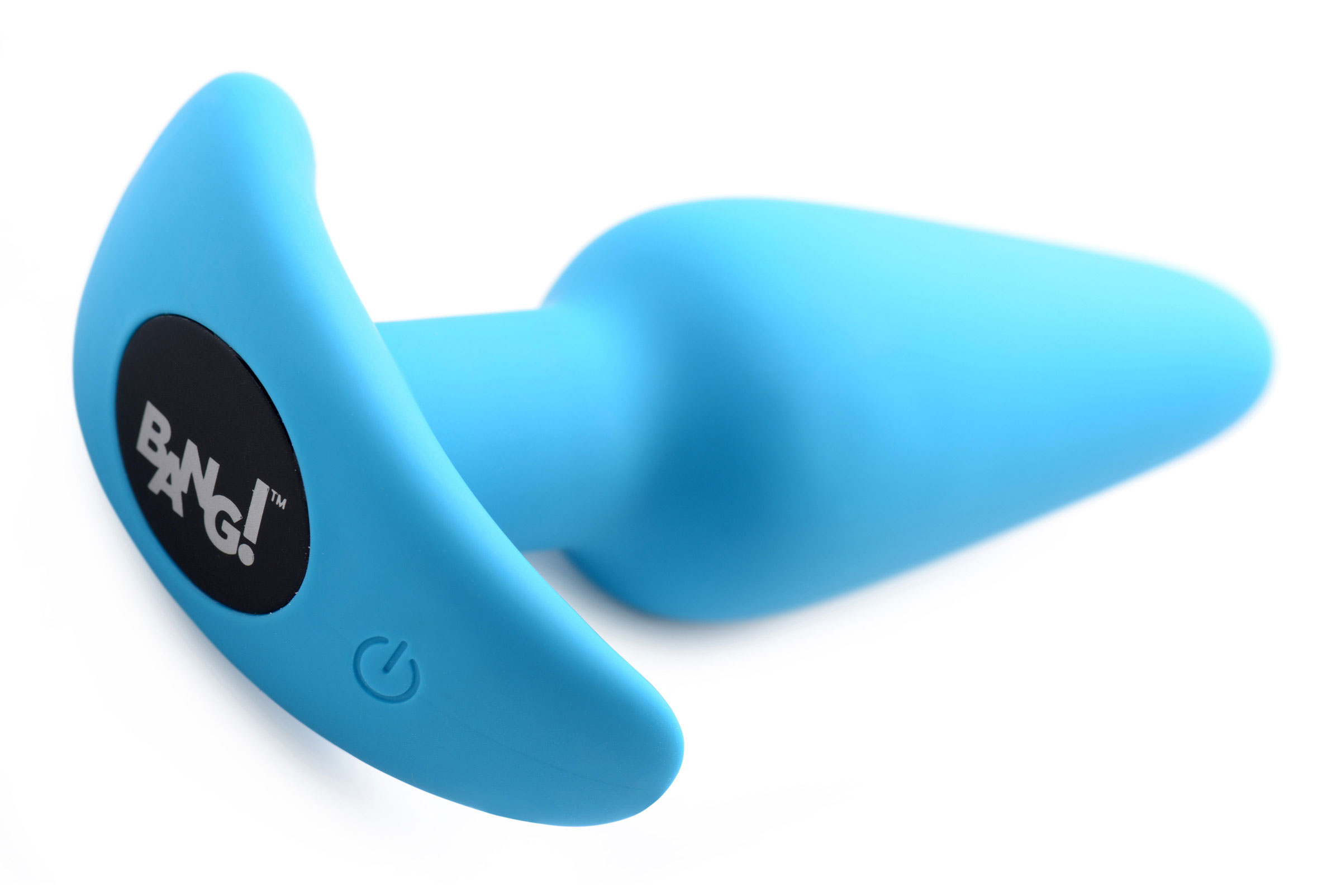 x silicone butt plug with remote blue 