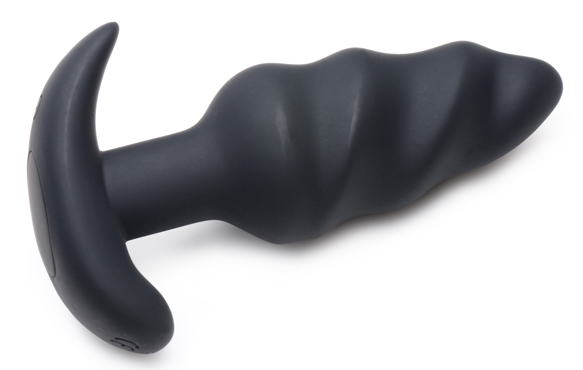 x silicone swirl plug with remote  black 