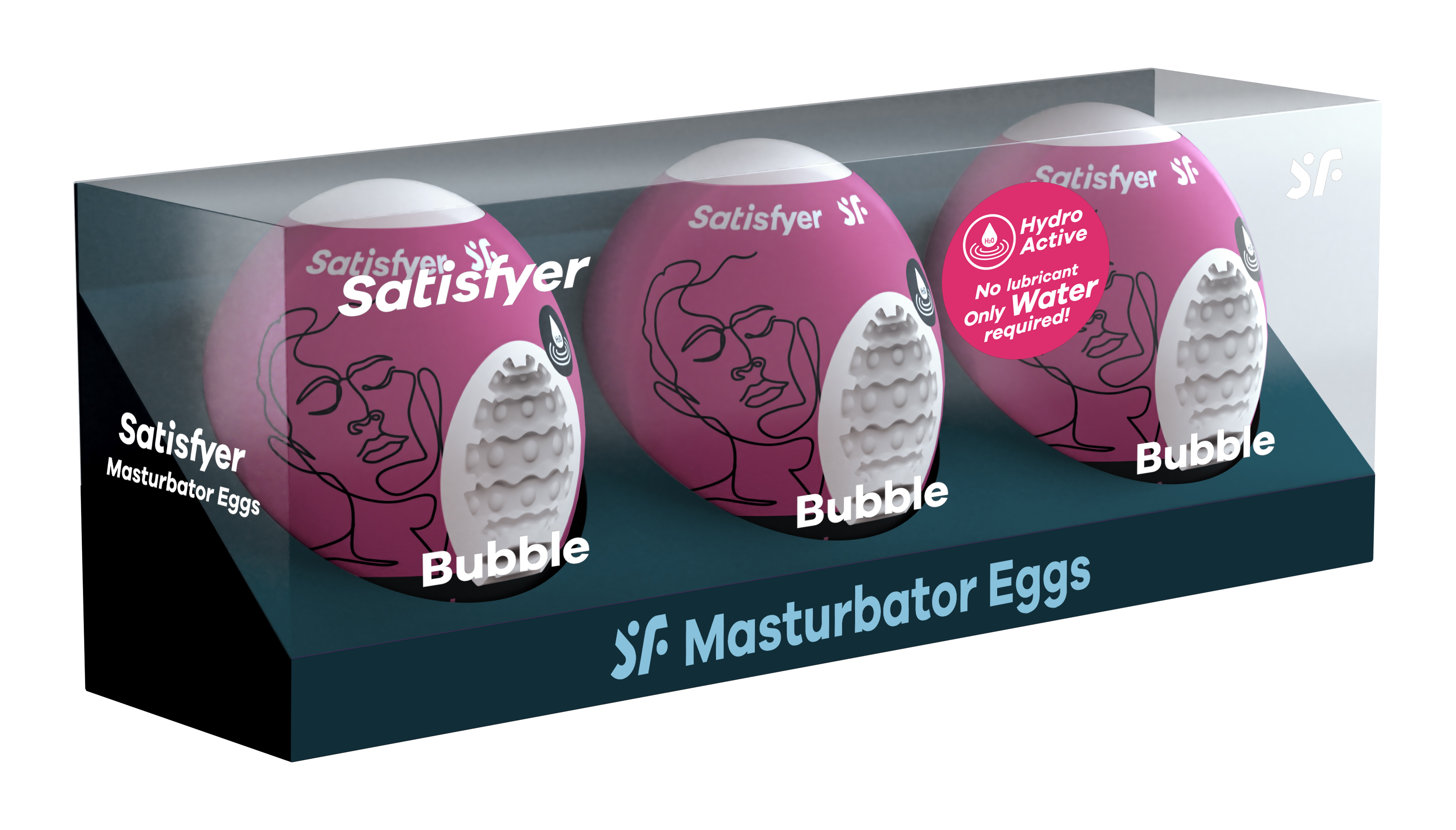 pc set masturbator egg bubble violet 