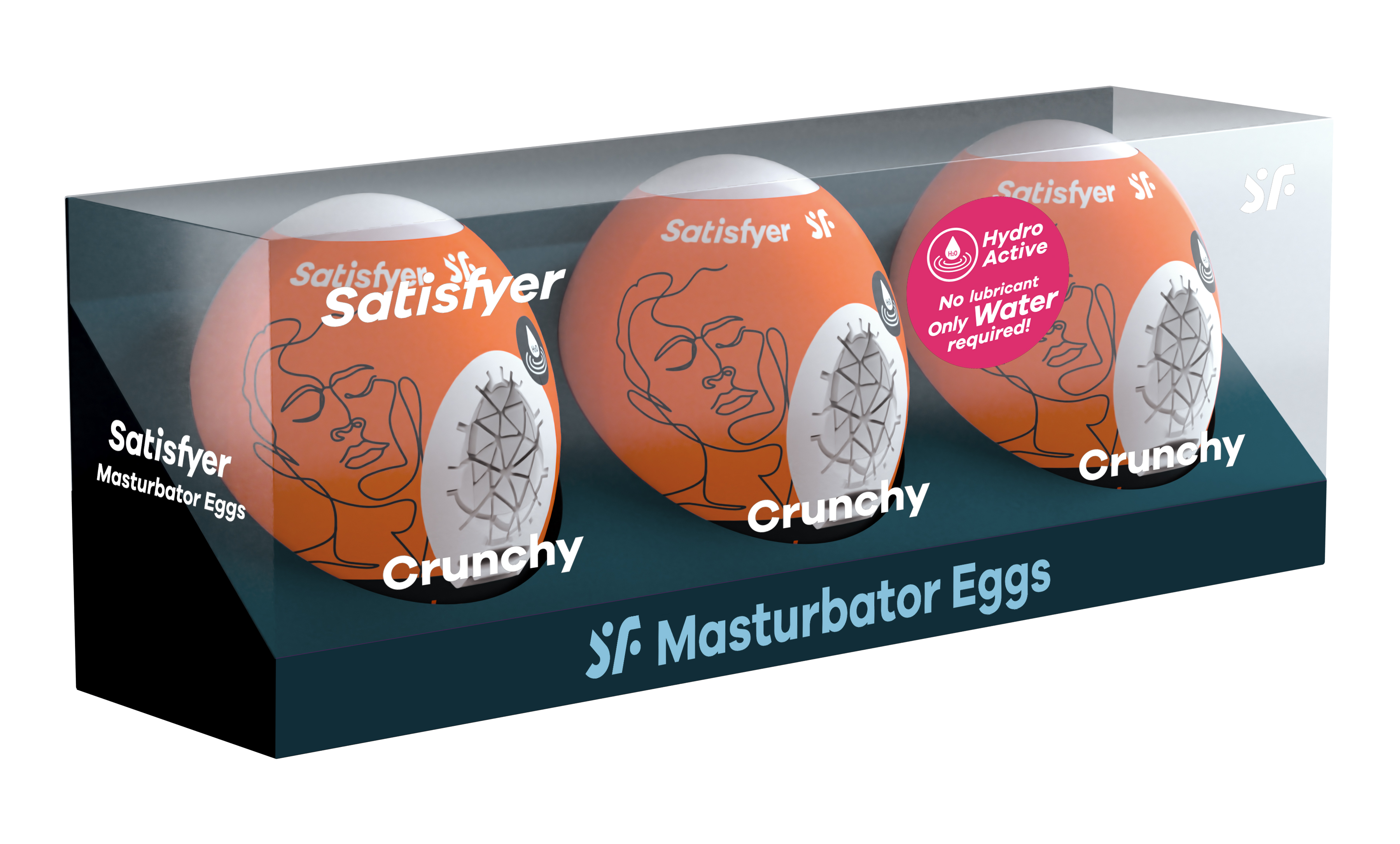 pc set masturbator egg crunchy orange 