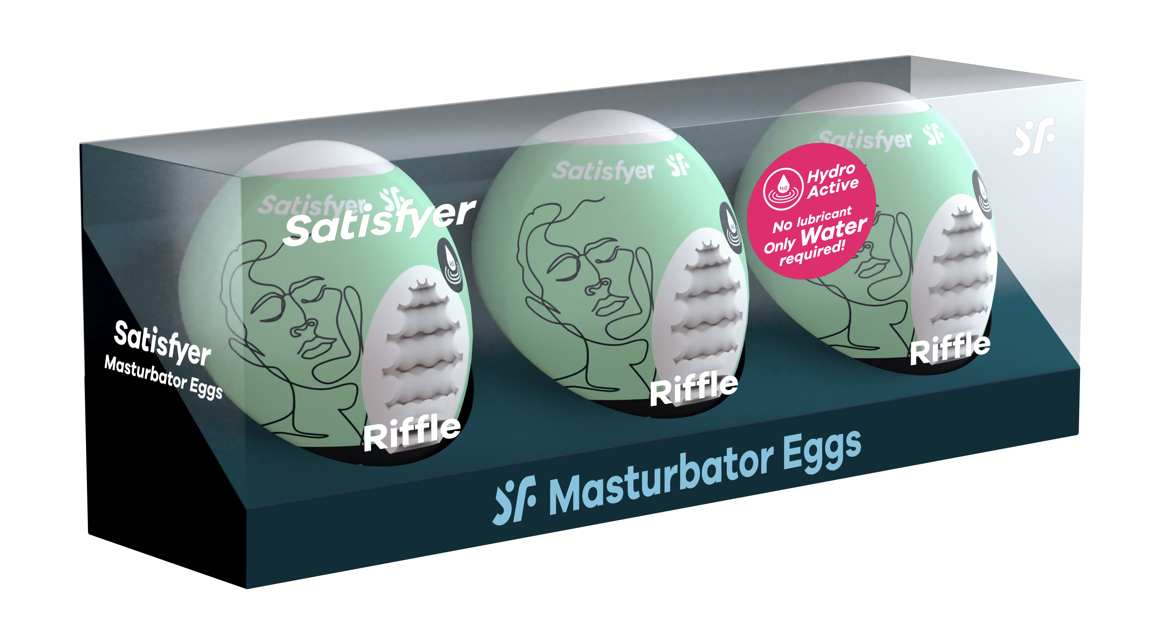 pc set masturbator egg riffle light green 