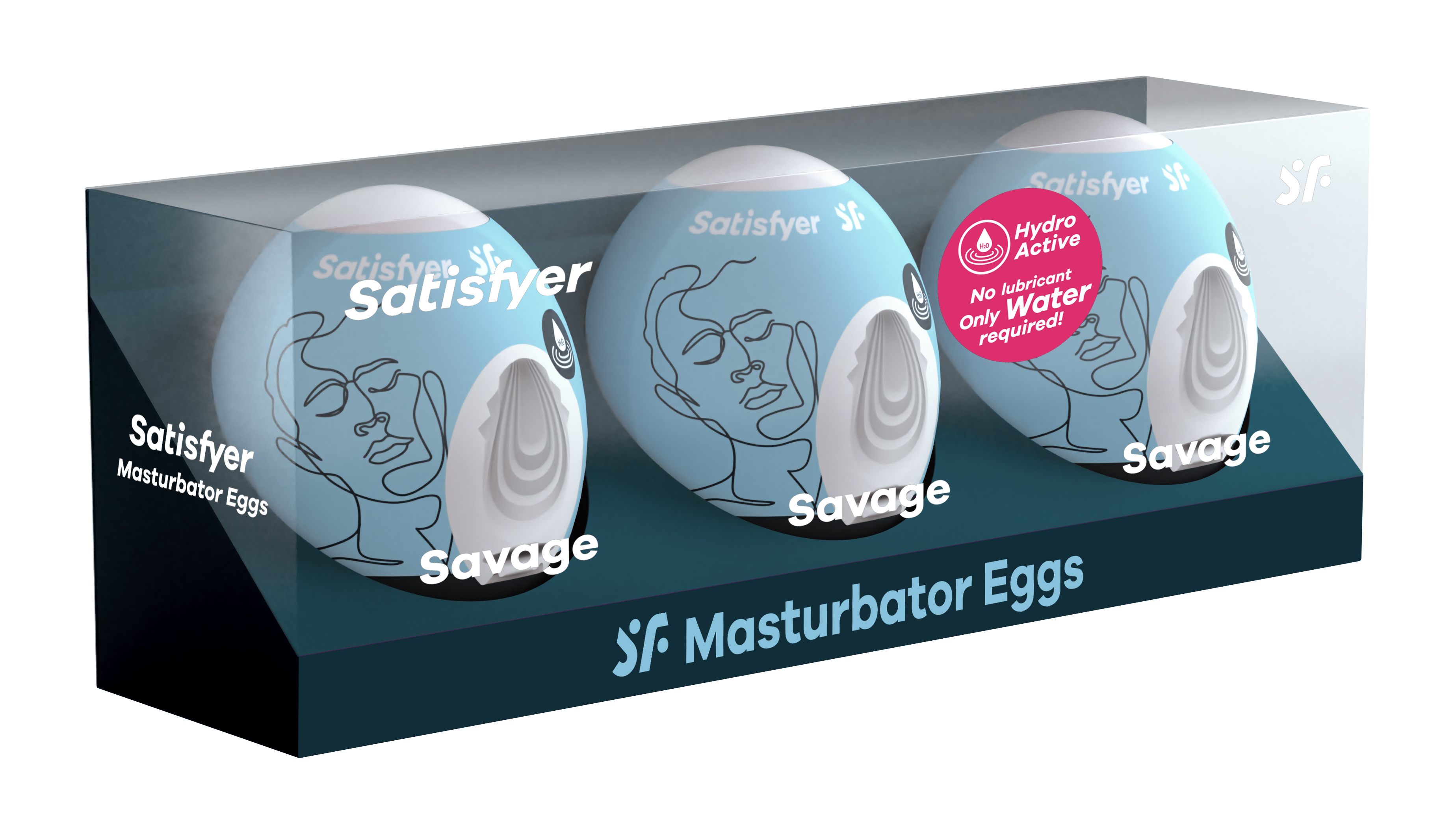 pc set masturbator egg savage blue 