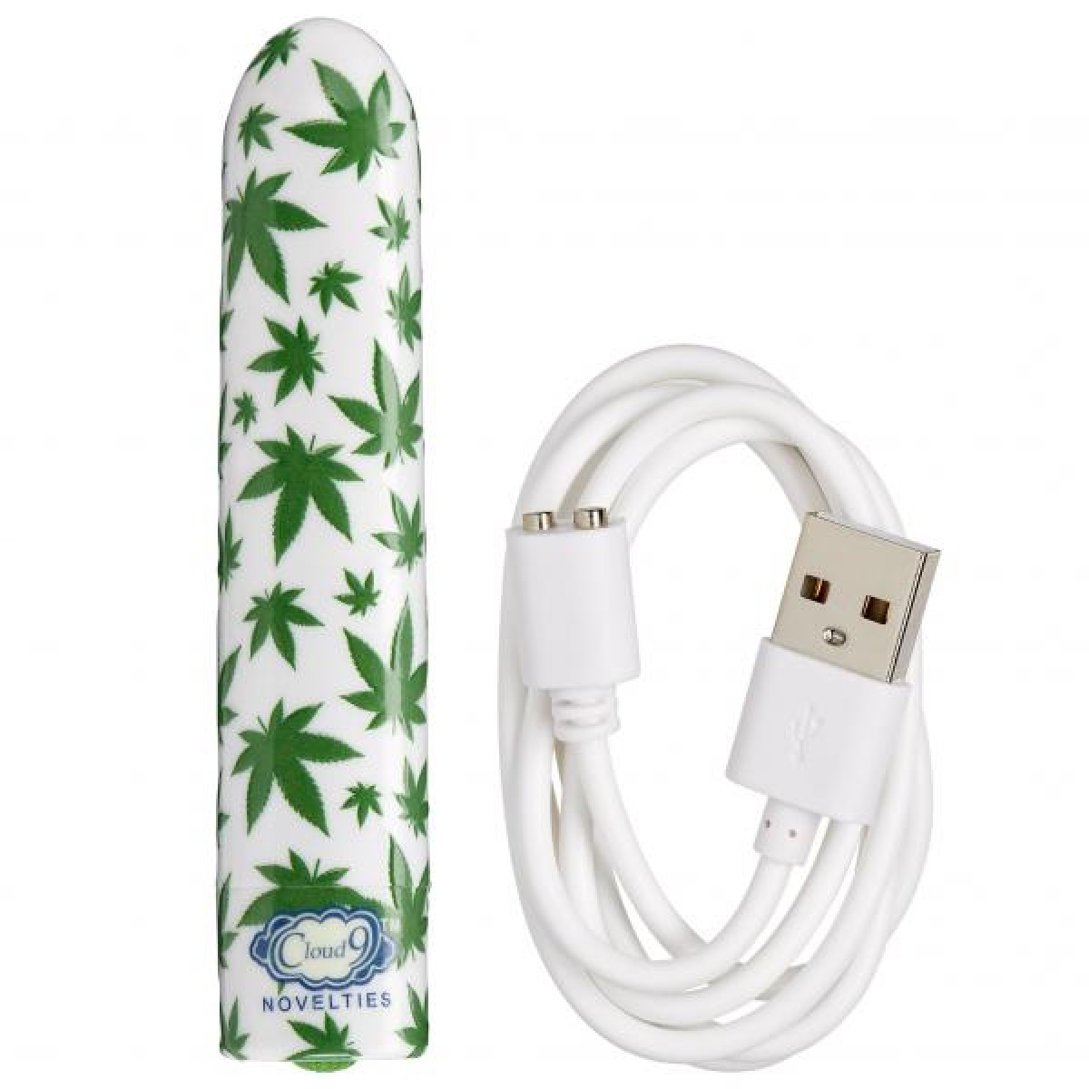 slim cannabis leaf vibe white green 