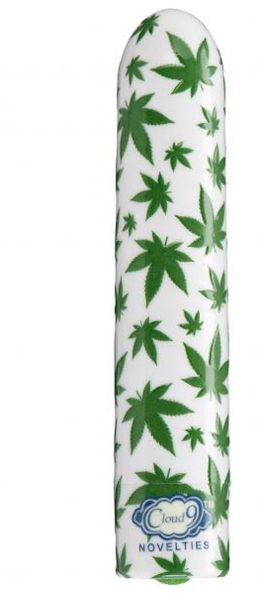 slim cannabis leaf vibe white green 