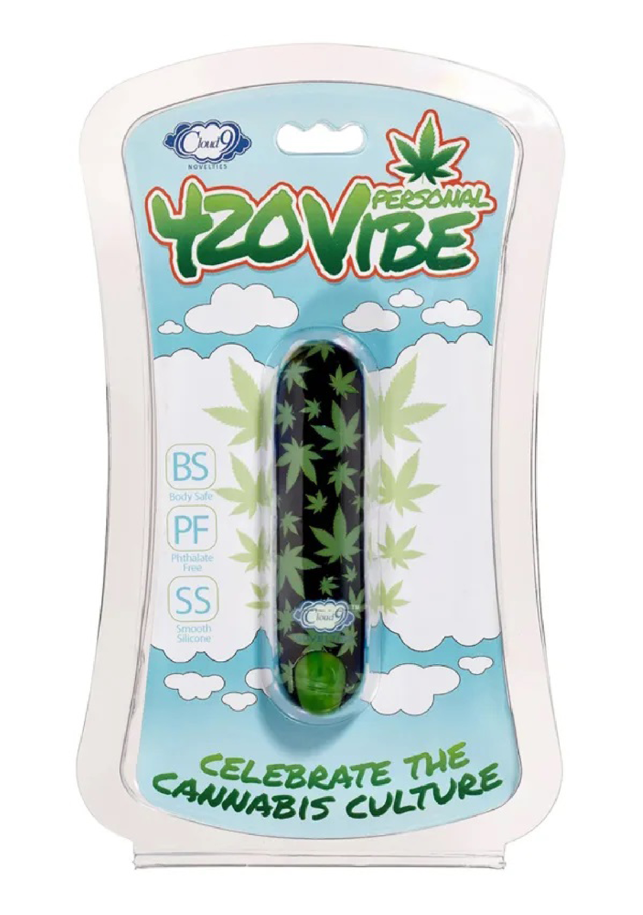 stubby vibe cannabis leaf black green 