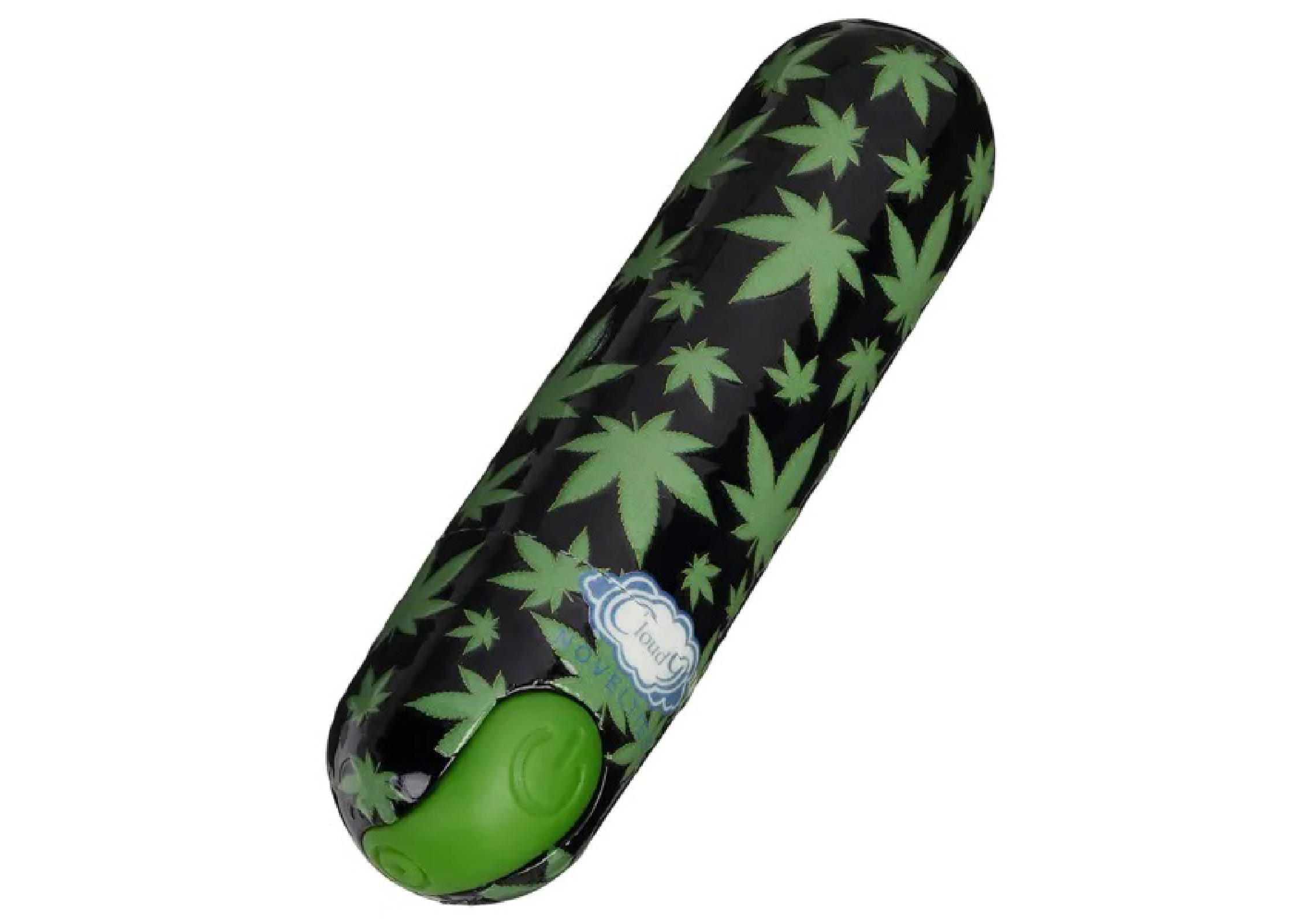 stubby vibe cannabis leaf black green 