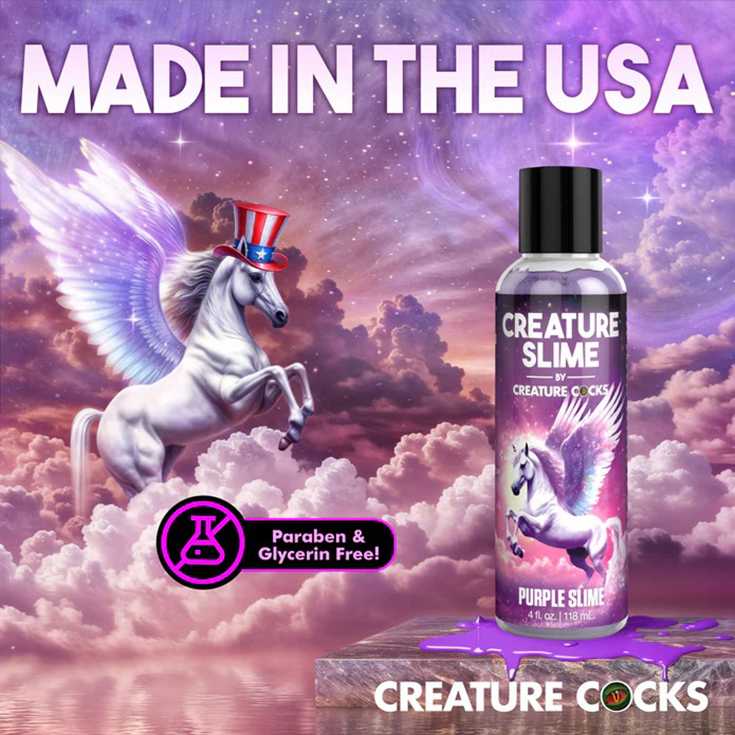 oz creature slime purple slime water based lubricant 