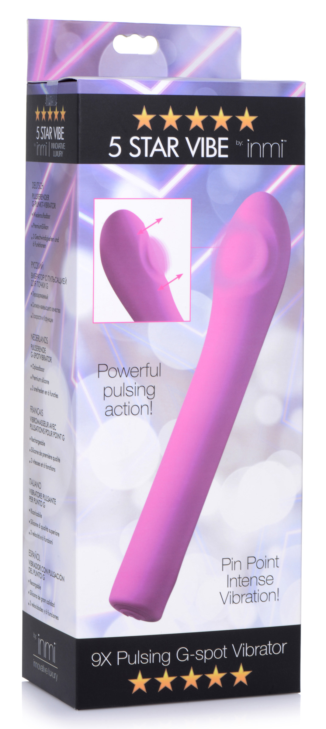 star x pulsing g spot silicone vibrator pink 