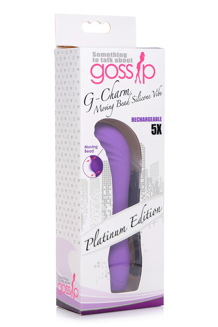 x g charm moving g spot bead mini vibe violet 