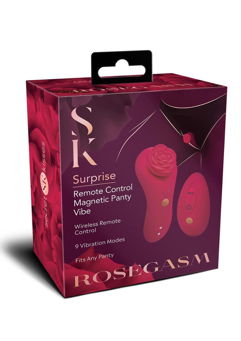 Secret Kisses Rosegasm Rose Surprise Panty Vibe Red