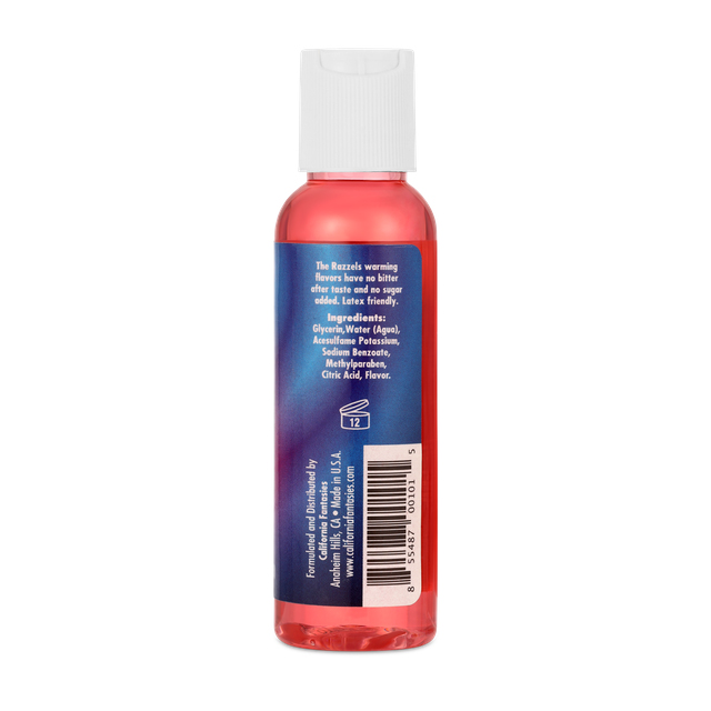 Razzels Warming Lubricant Sinful Strawberry 25 Oz Bottle