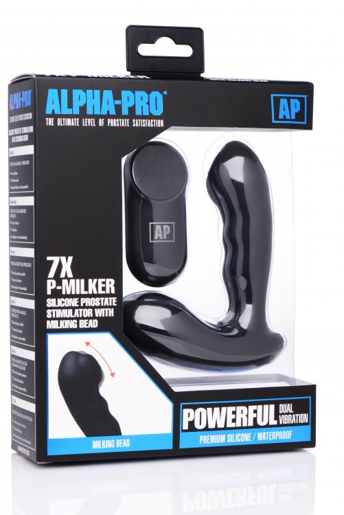 x p milker silicone prostate stimulator with milking bead 