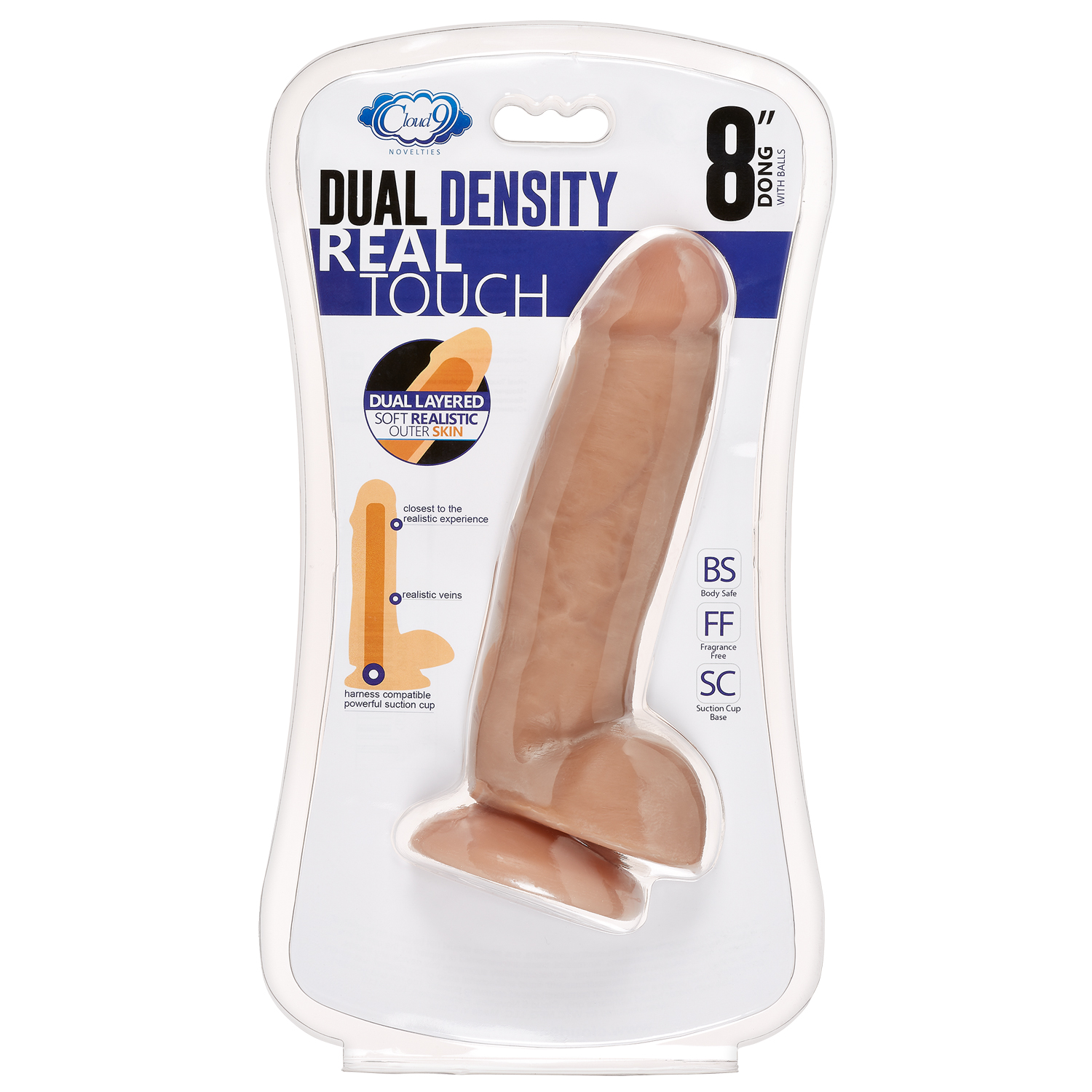 dual density real touch thick with realistic painted veins and balls tan 