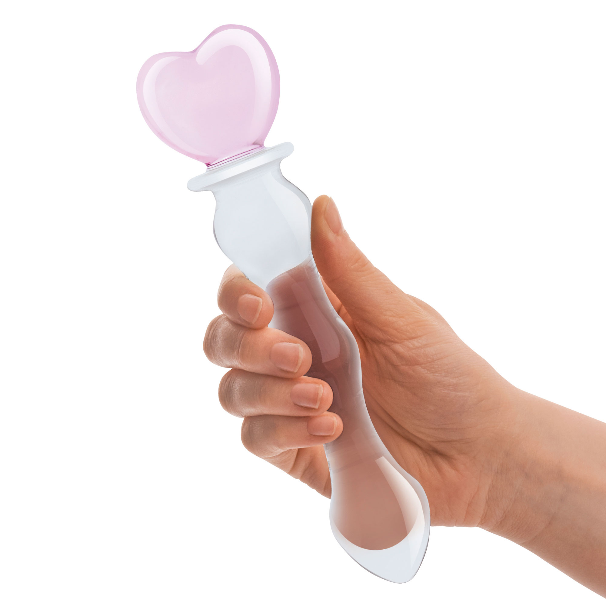 inch sweetheart glass dildo pinkclear 