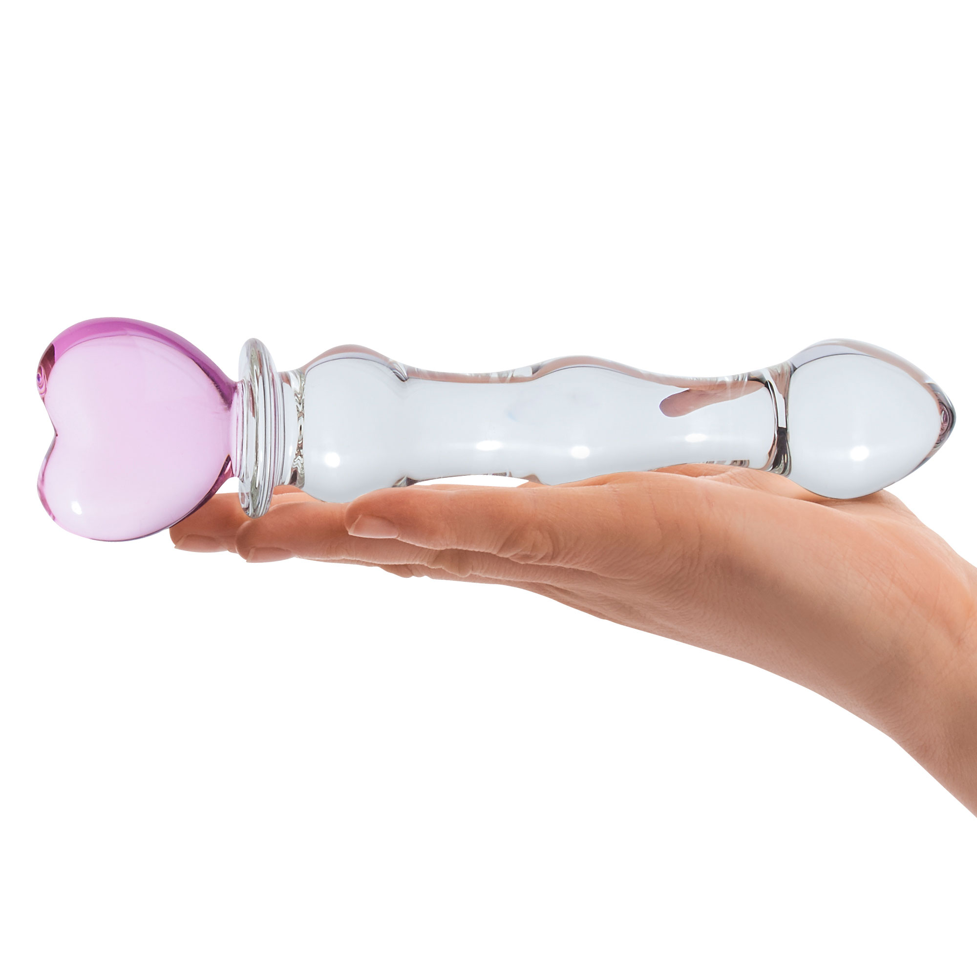 inch sweetheart glass dildo pinkclear 