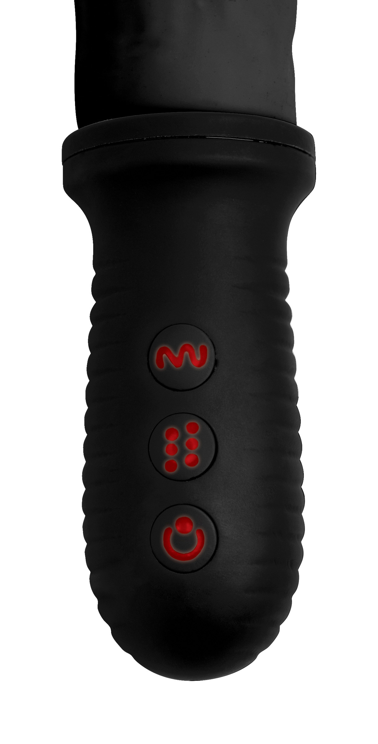 x auto pounder vibrating and thrusting dildo with handle black 