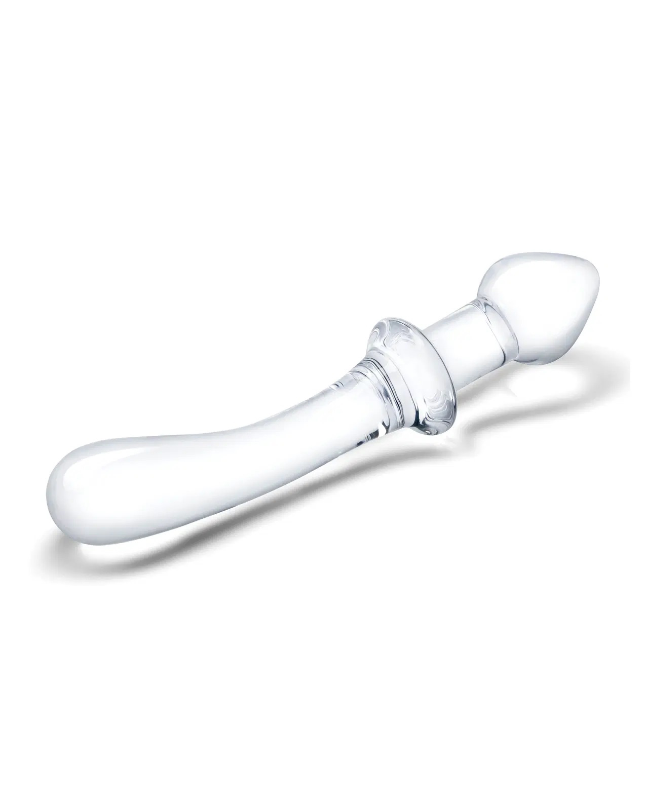 inch classic curved dual ended dildo clear 