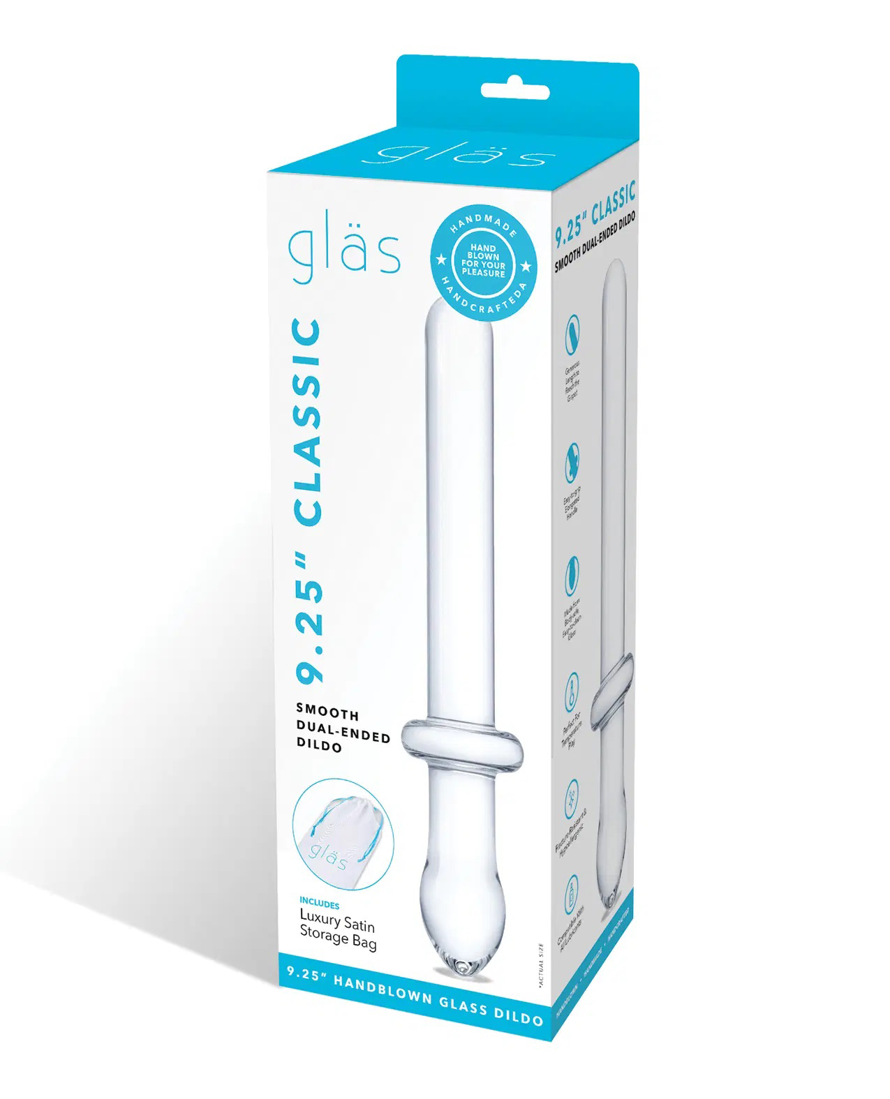 . inch classic smooth dual ended dildo clear 