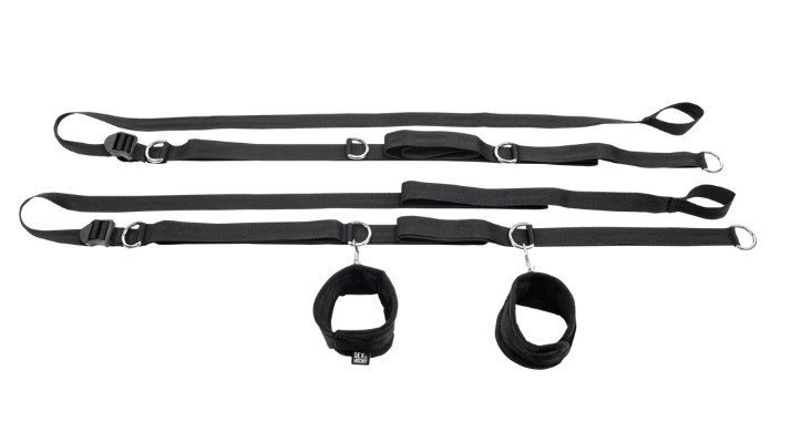 Anywhere You Dare Bondage Restraint System Black