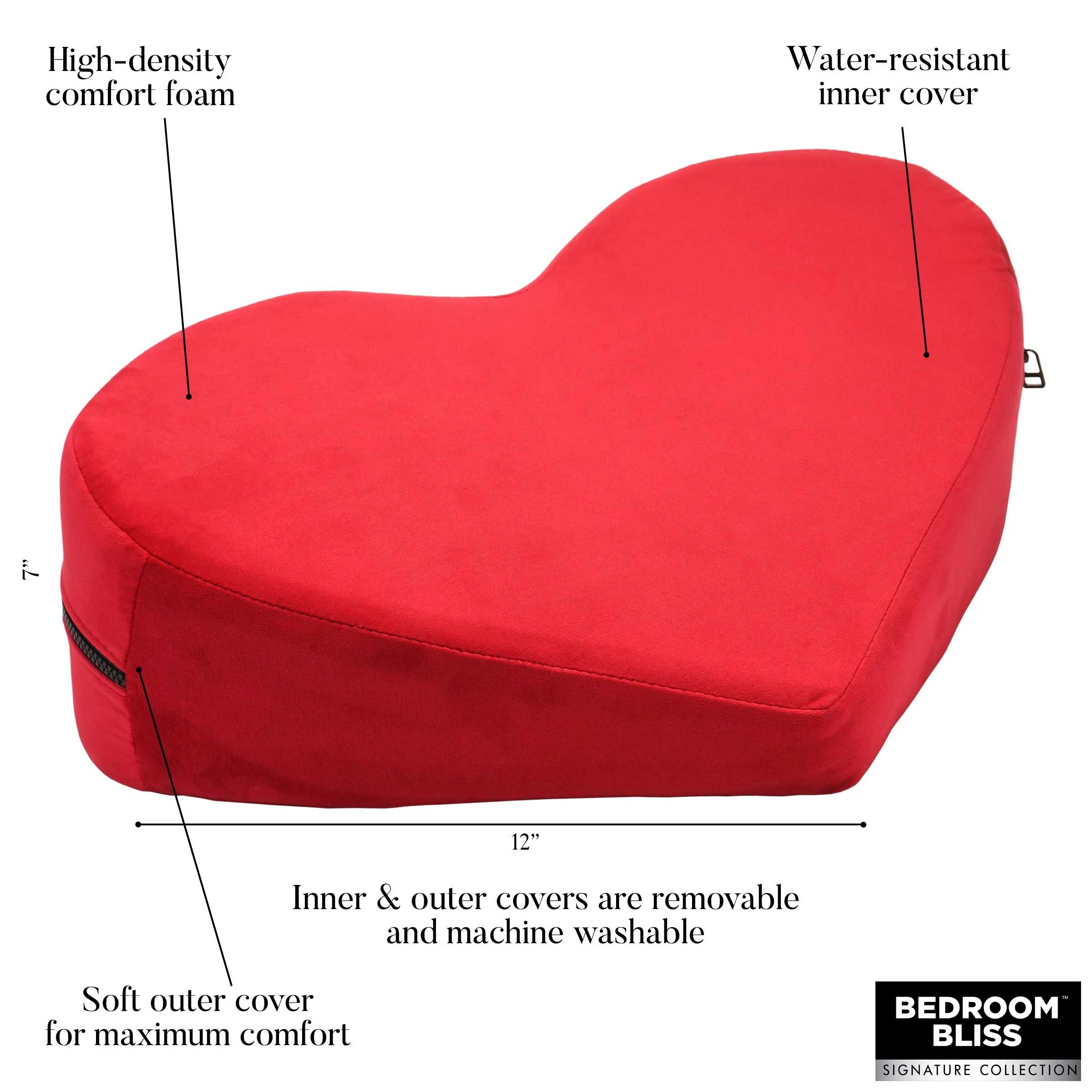 Love Pillow Heart Pillow Red