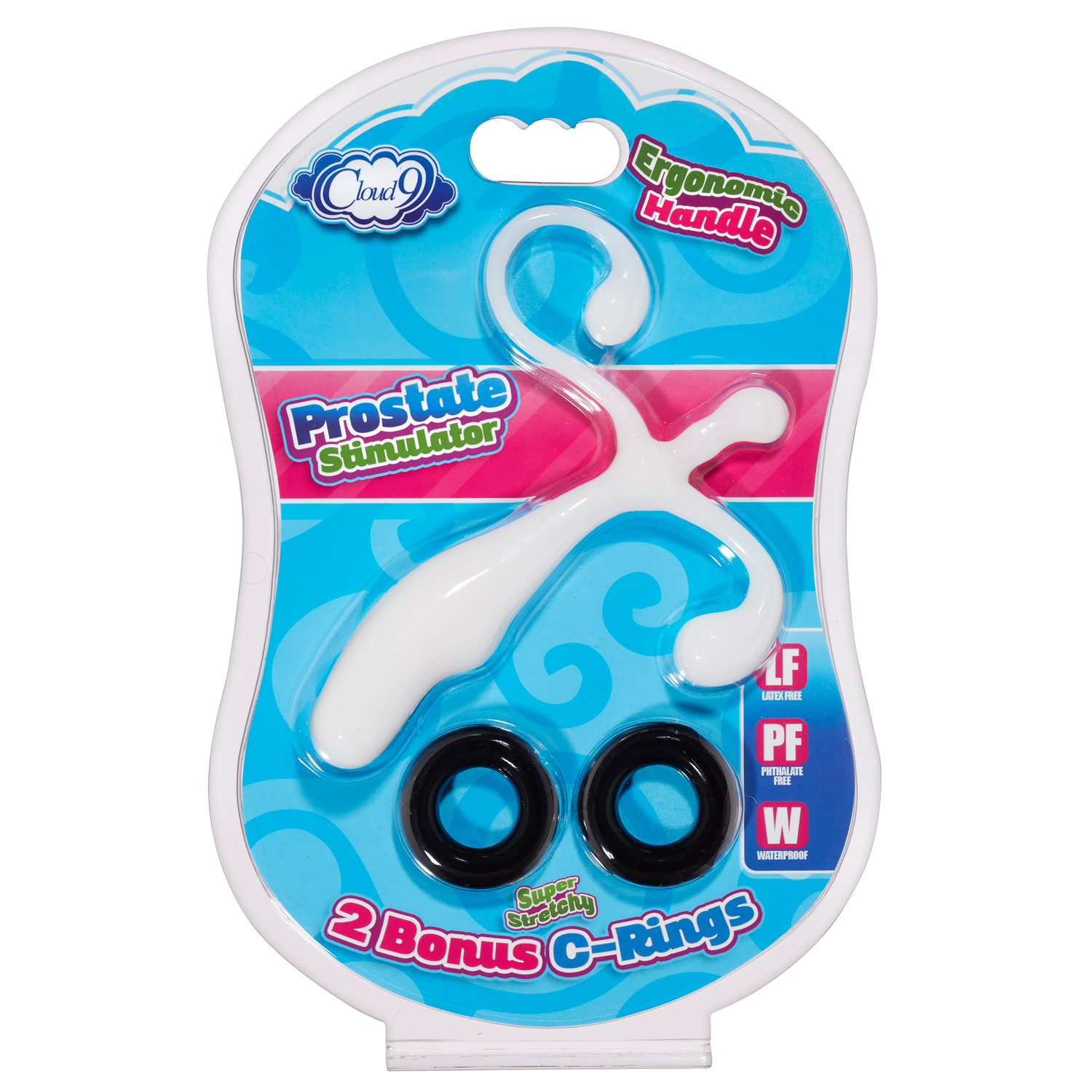 Prostate Stimulator Kit White W c Rings
