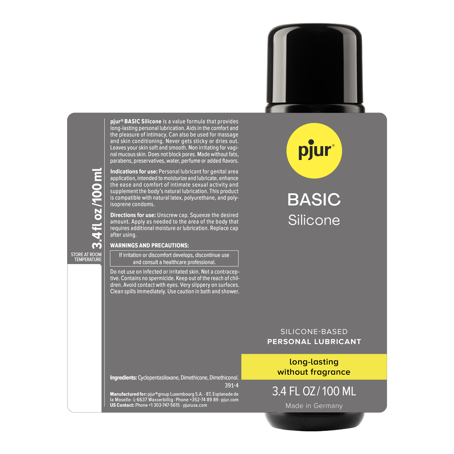 Pjur Basic Silicone 34 Fl Oz 100ml
