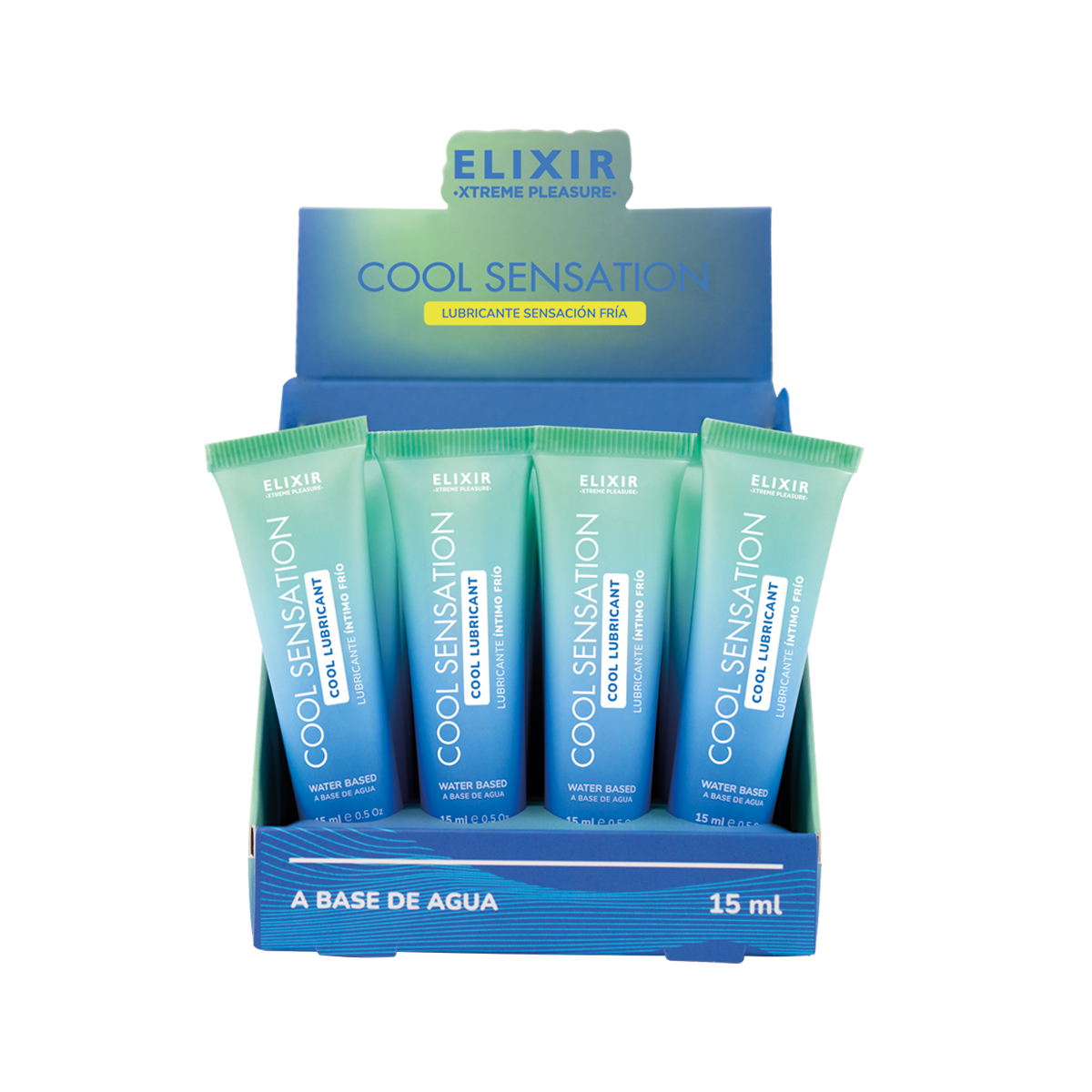 Elixir Cool Sensation Lubricant 15ml 05 Fl Oz 12 Pc Display