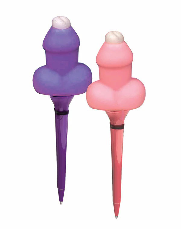 Super Fun Penis Bubble Blowing Penis Pen Display of 12ct