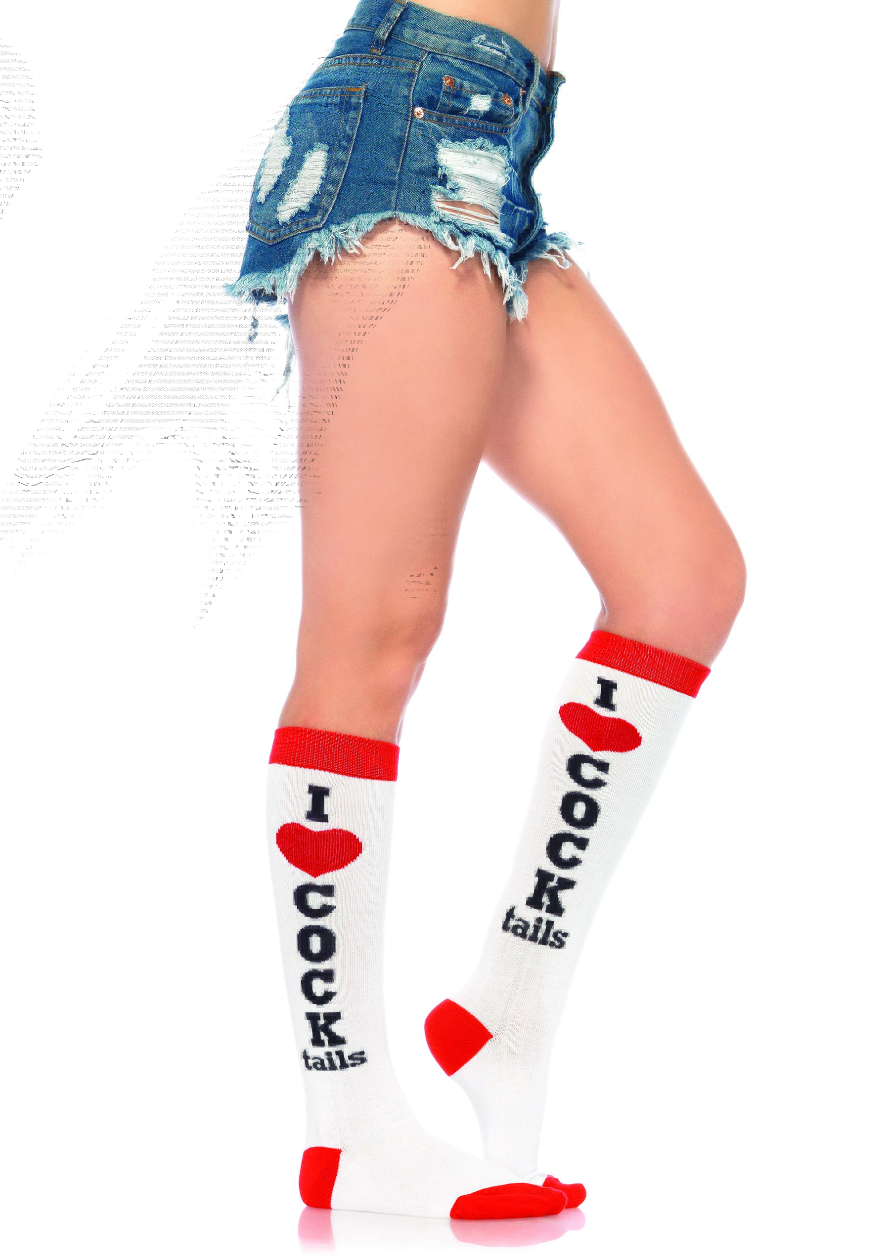 Cocktails Knee High Socks One Size