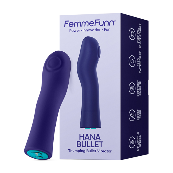 Hana Bullet Thumping Vibrator Purple