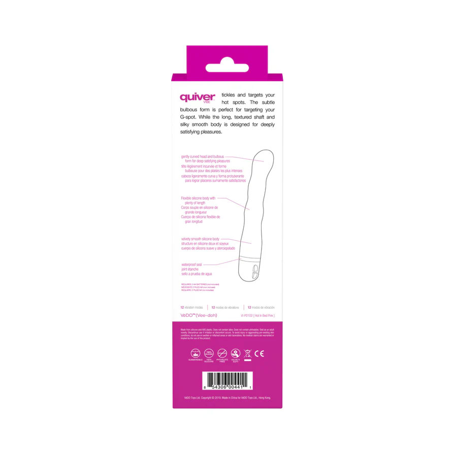 Quiver Vibrator Hot in Bed Pink