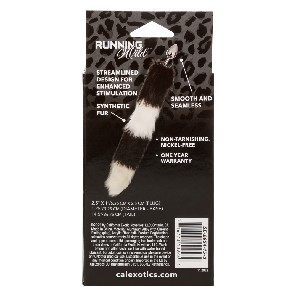 Running Wild Tail Black white