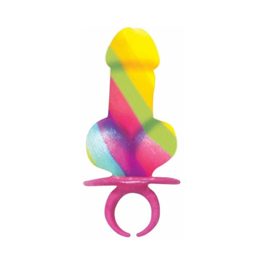 Rainbow Cock Ring Pop 12 Piece Display