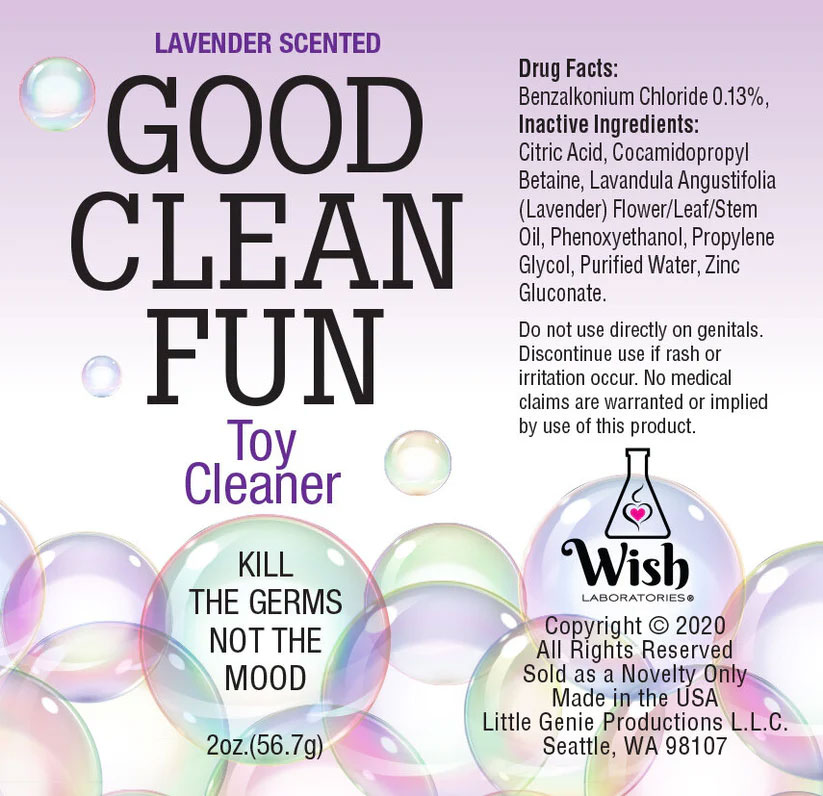 Good Clean Fun Toy Cleaner Lavender  2 Fl Oz
