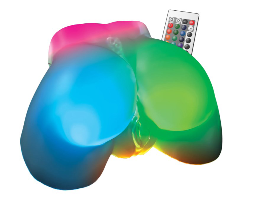 Pdx Elite After Dark Series Go Go Booty Led Mega Masturbator Frosted