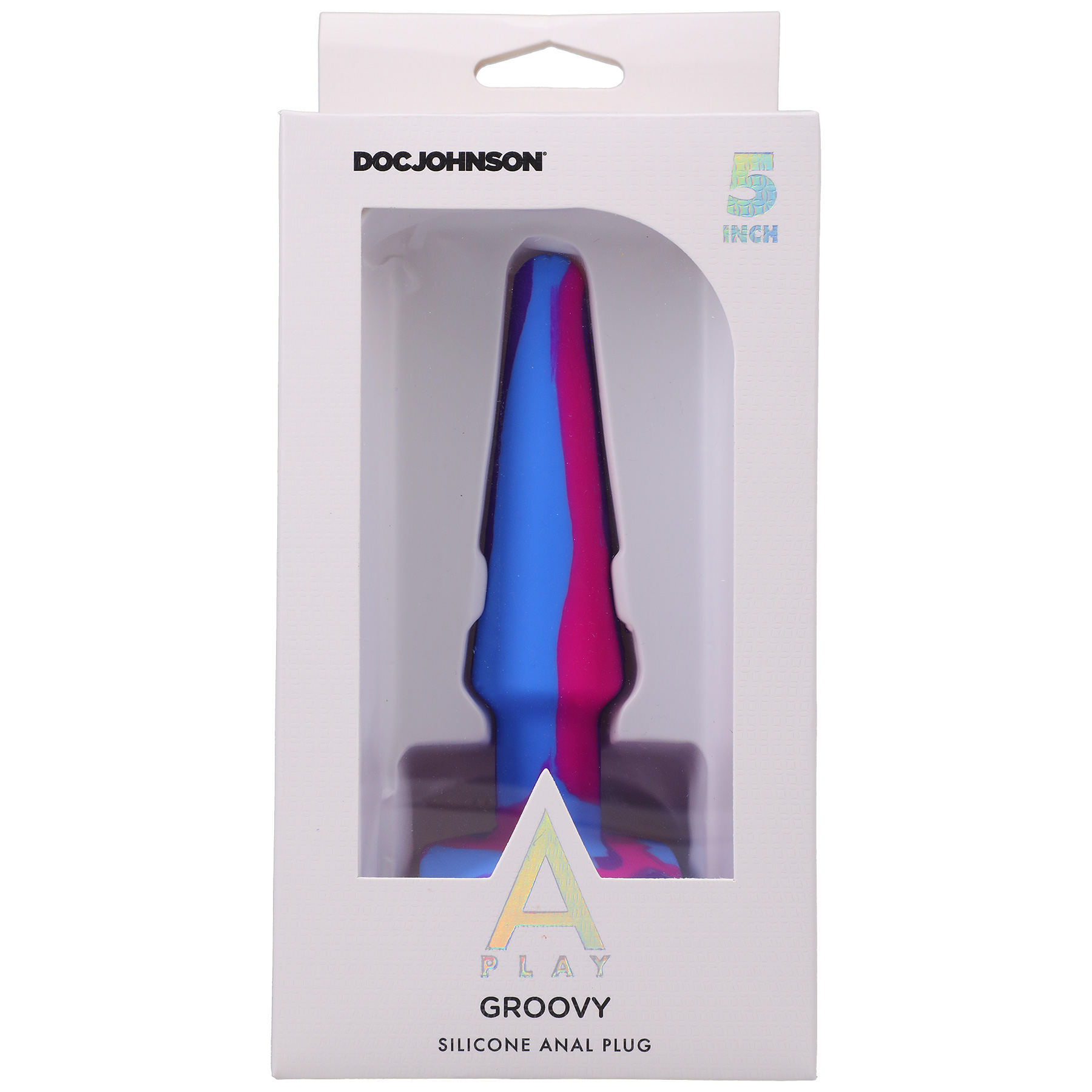 a play groovy silicone anal plug  inch berry 